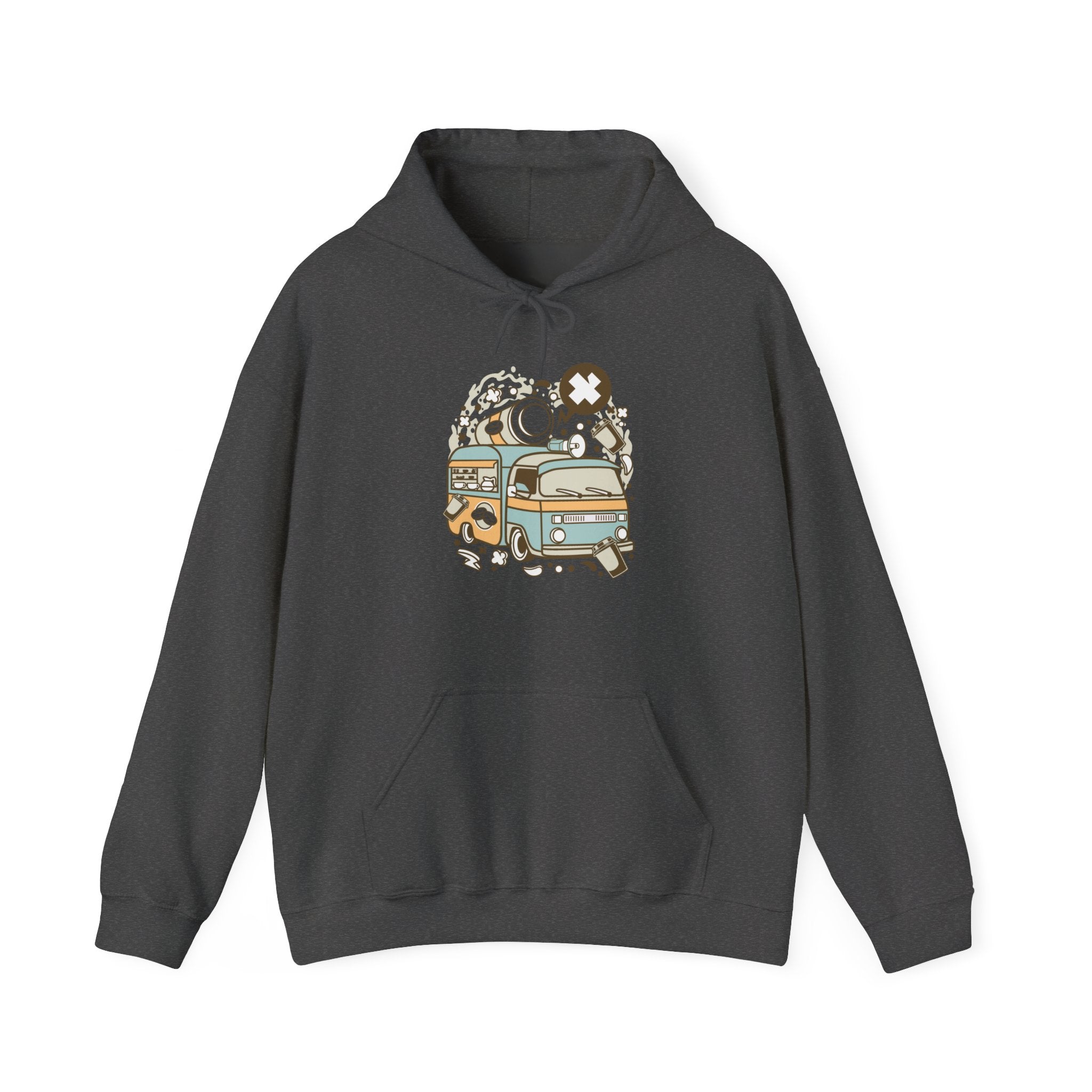 Coffee Van Unisex Heavy Blend Hooded Sweatshirt for Ultimate Comfort