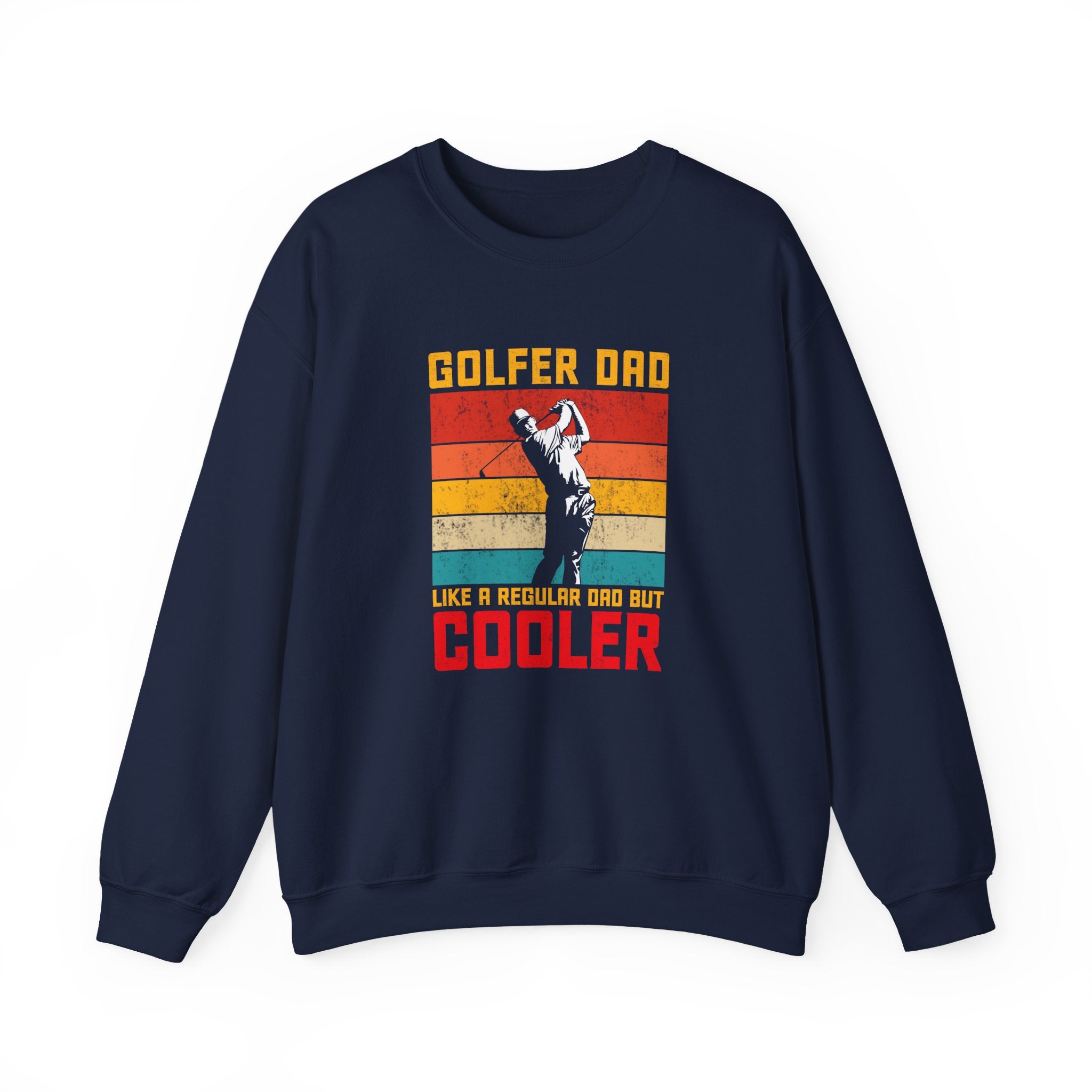 Golfer Dad Like A Regular Dad But Cooler Unisex Heavy Blend Crewneck Sweatshirt