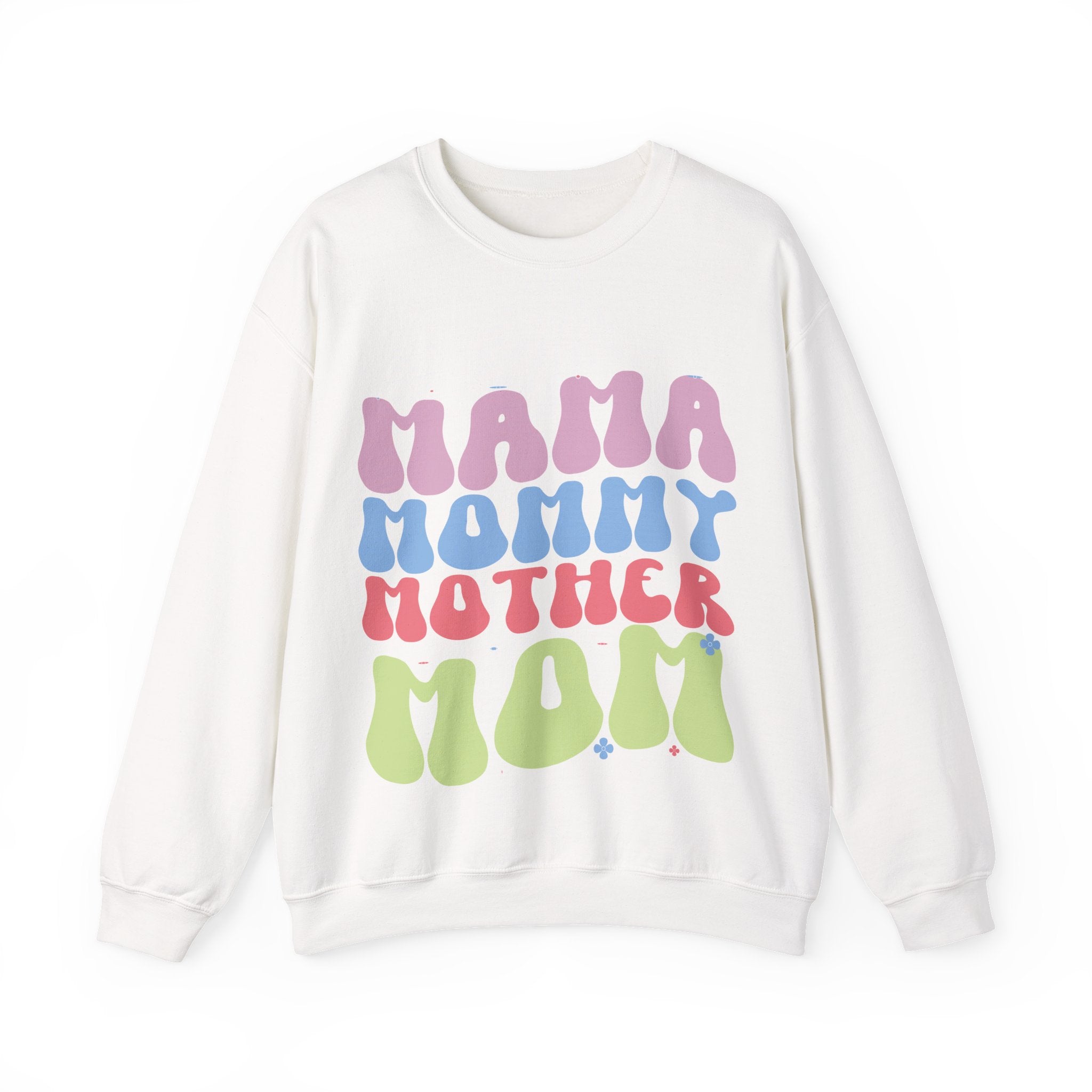 Mama Mommy Unisex Heavy Blend Crewneck Sweatshirt for Ultimate Comfort