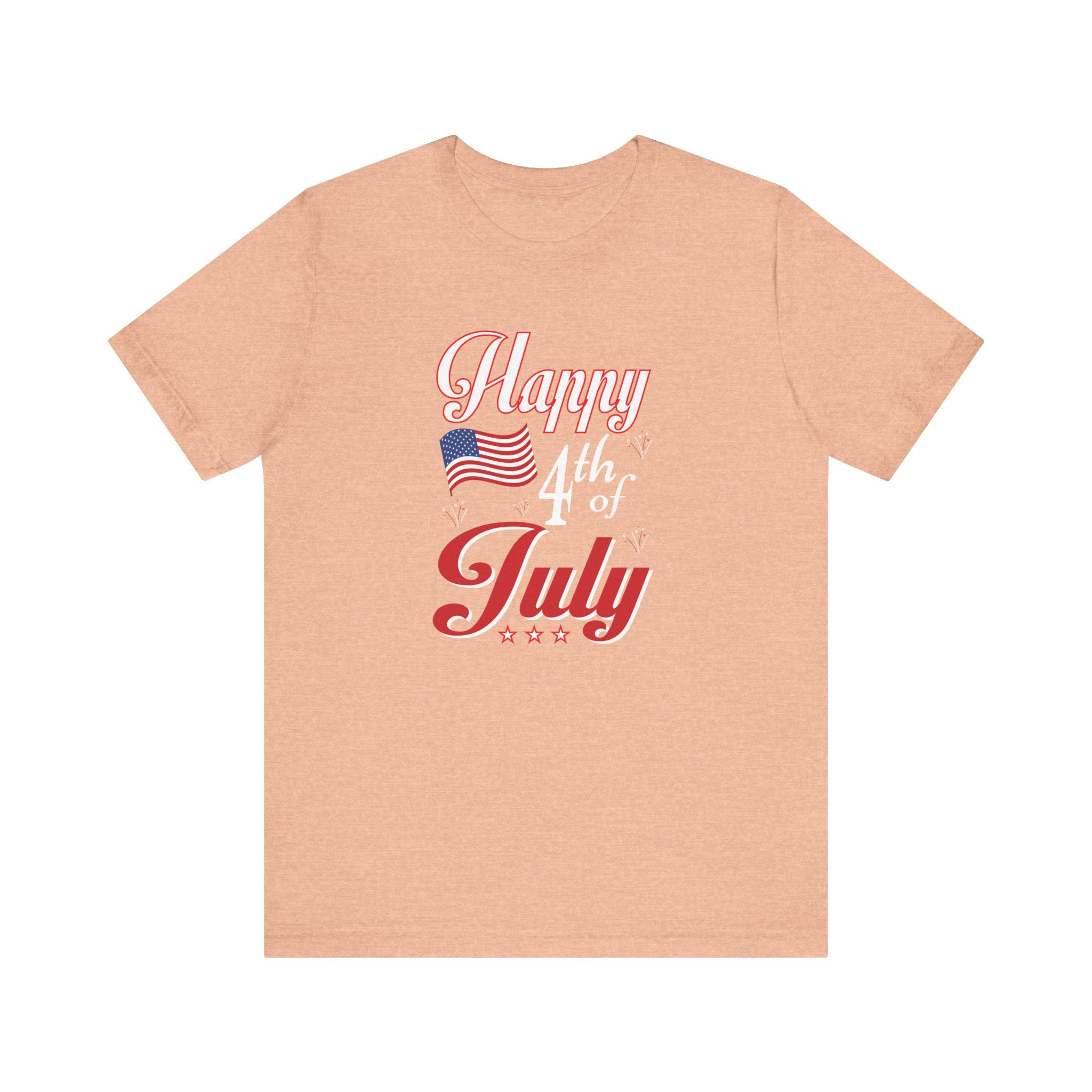 Happy 4th Of July Fireworks Unisex Short Sleeve Tee