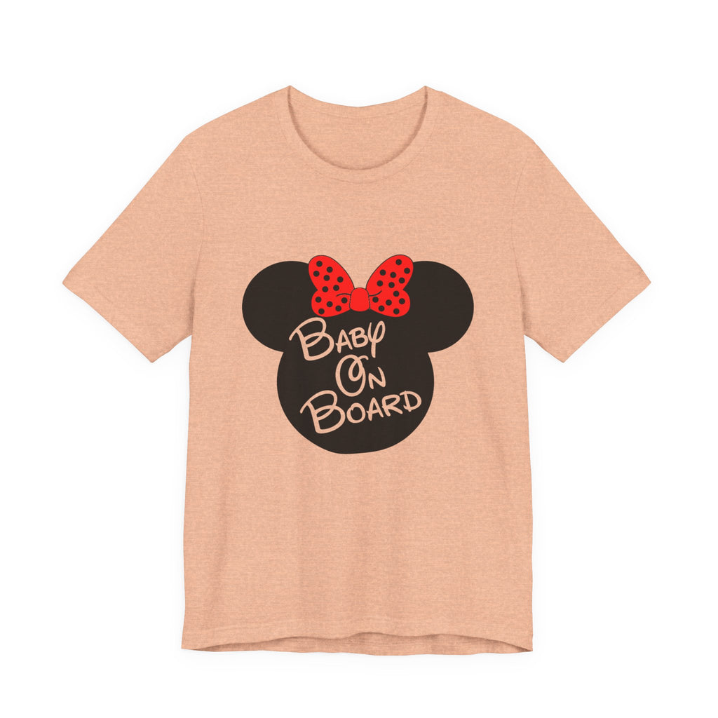 Baby On Board Mouse Ears Unisex Jersey Short Sleeve T-Shirt