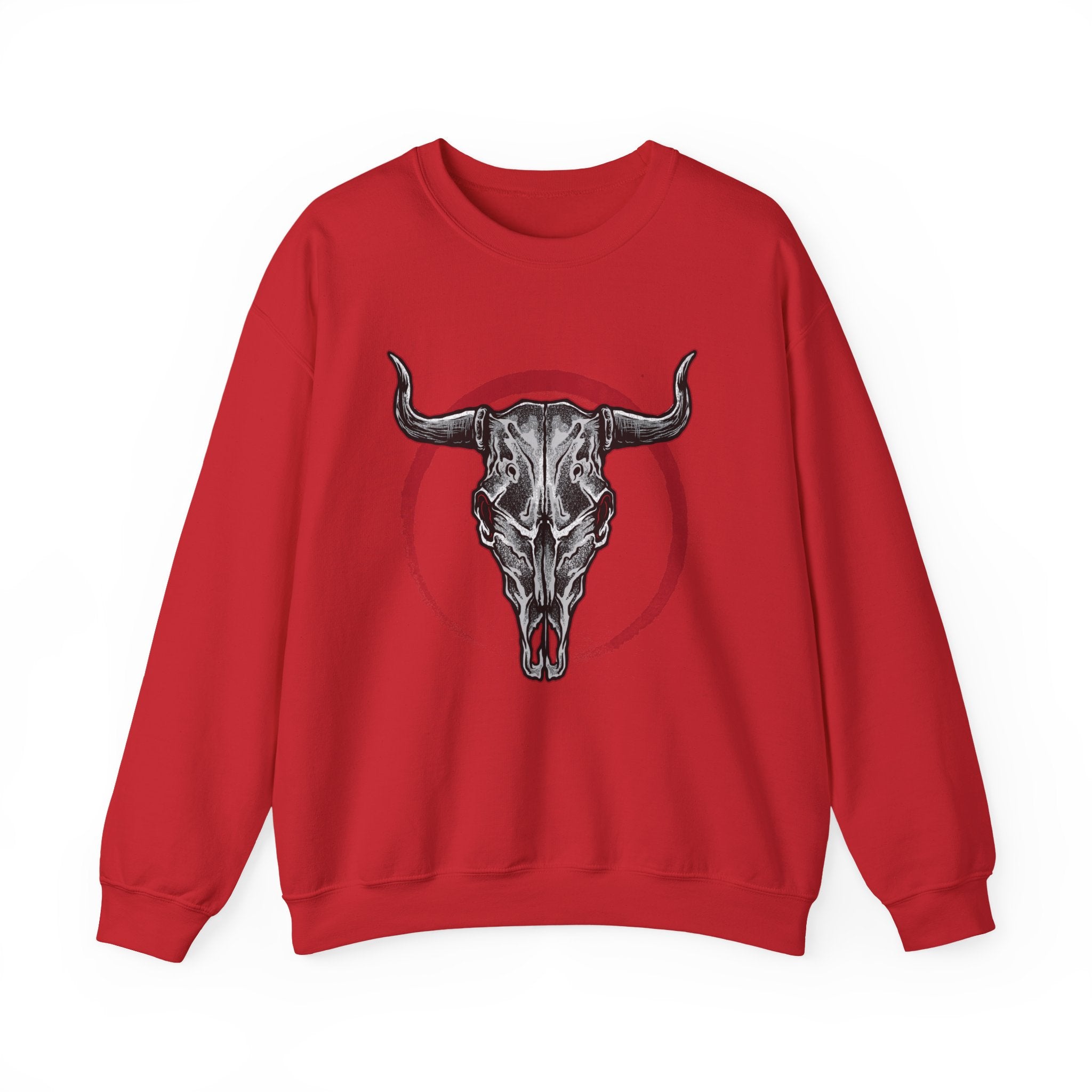 Bull Skull Unisex Heavy Blend Crewneck Sweatshirt for Ultimate Comfort and Style