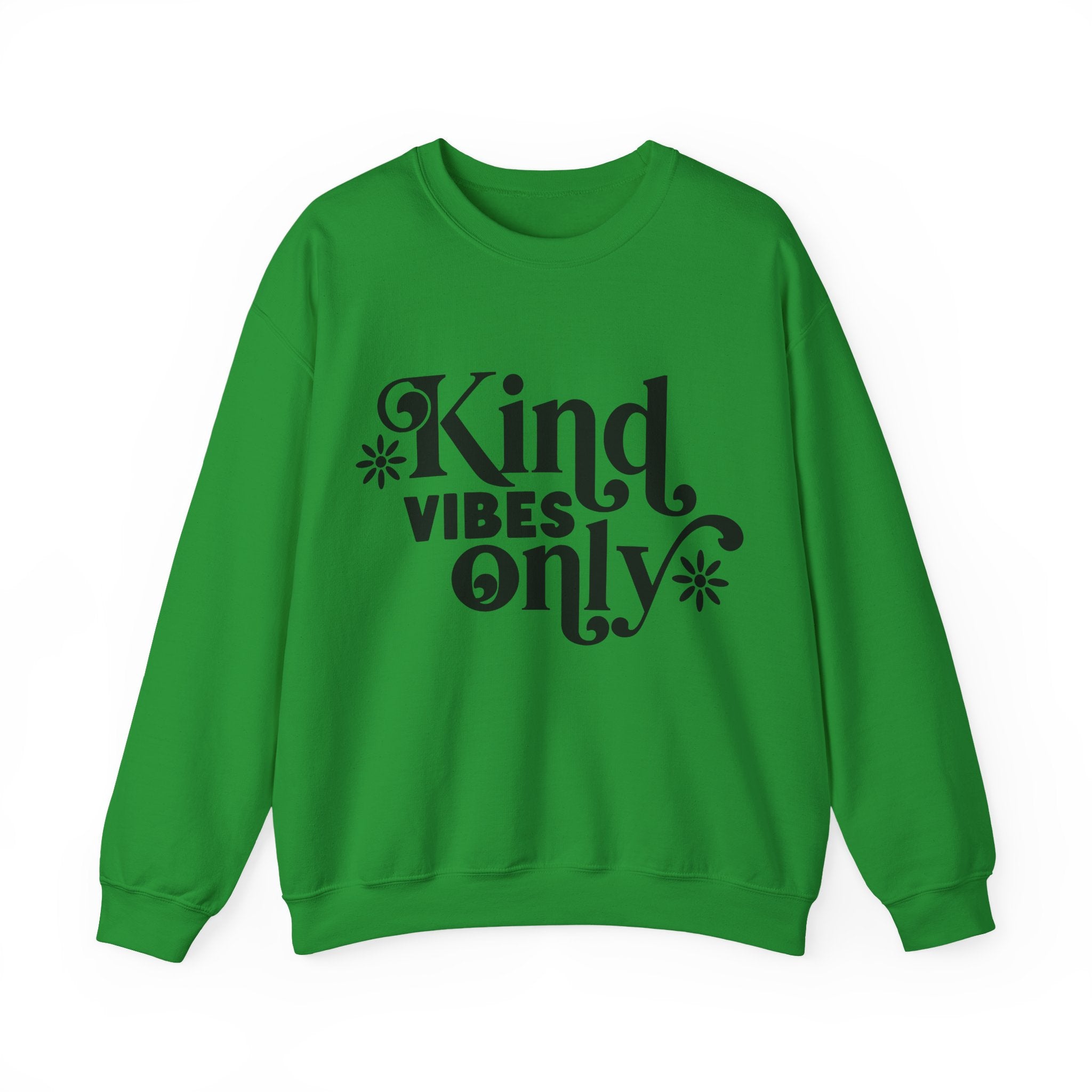 Kind Vibes Only Unisex Heavy Blend Crewneck Sweatshirt for Ultimate Comfort