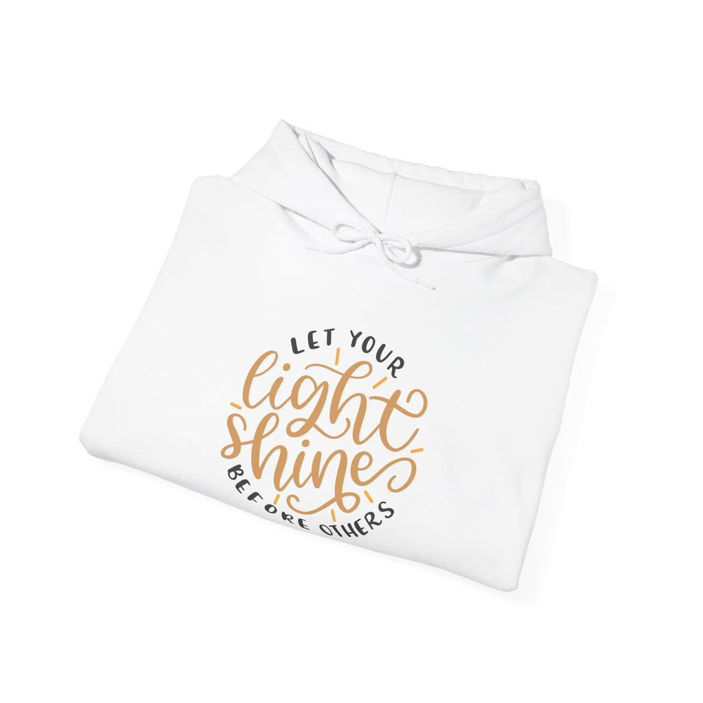 Let Your Light Shine Before Others Matthew 5 16 Unisex Heavy Blend Hooded Sweatshirt