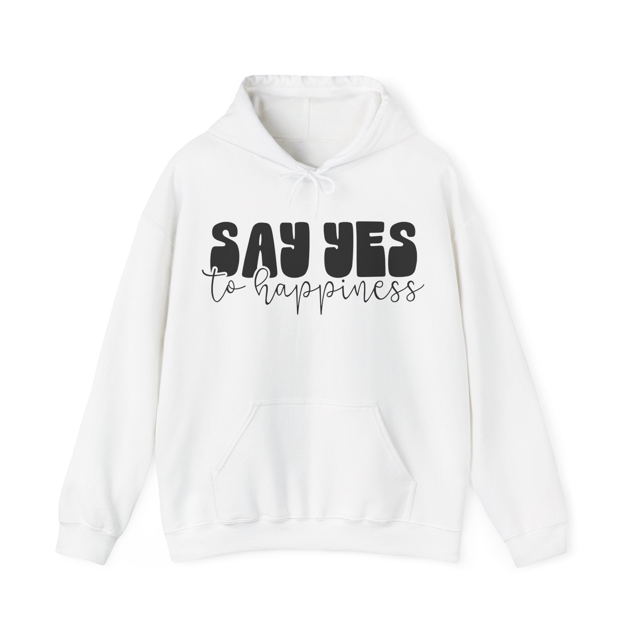 Say Yes To Happiness Unisex Heavy Blend Hooded Sweatshirt For Ultimate Comfort