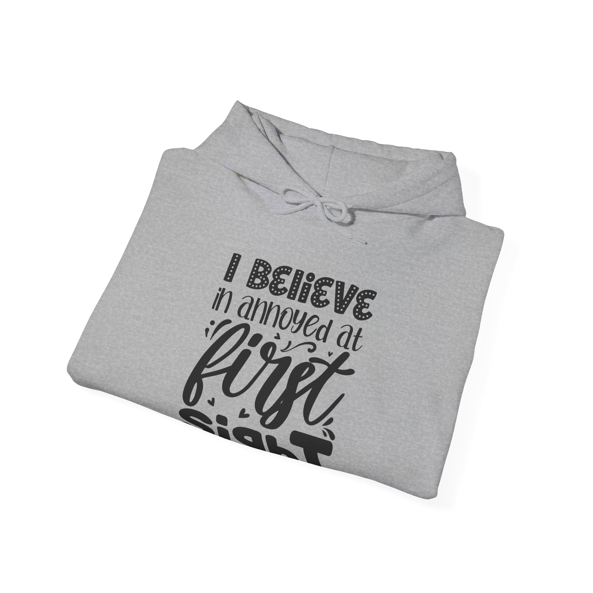 I Believe In Annoyed At First Sight Unisex Heavy Blend Hooded Sweatshirt