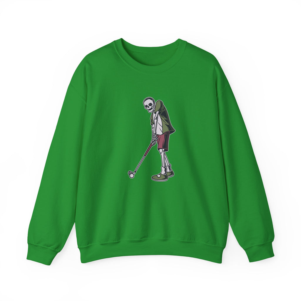 Skeleton Golfer Unisex Heavy Blend Crewneck Sweatshirt for Ultimate Comfort