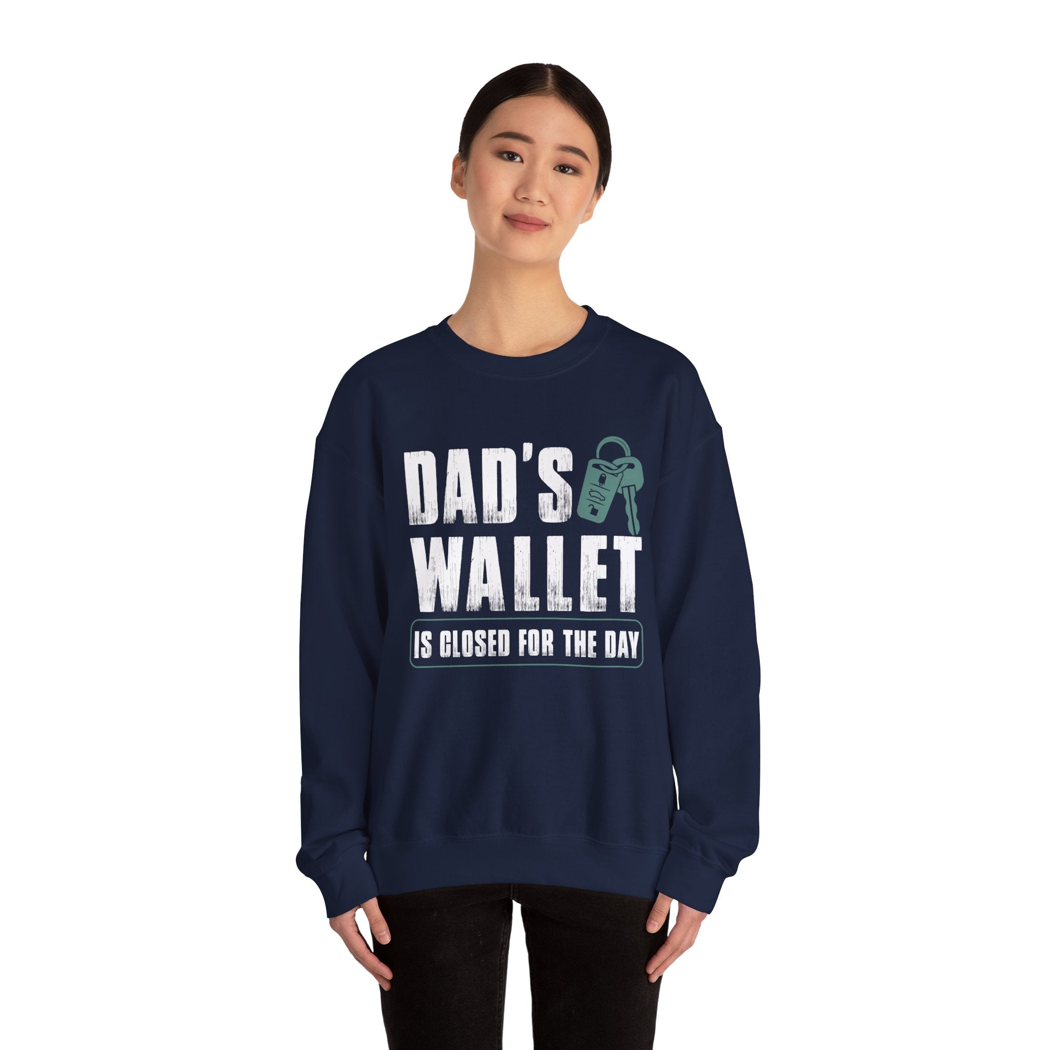 Dads Wallet Is Closed For The Day Unisex Heavy Blend Crewneck sweatshirt