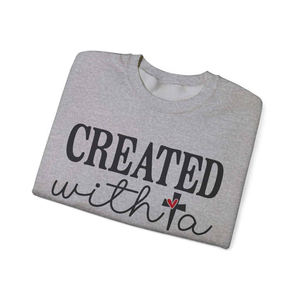 Created With A Purpose Unisex Heavy Blend Crewneck Sweatshirt for Ultimate Comfort