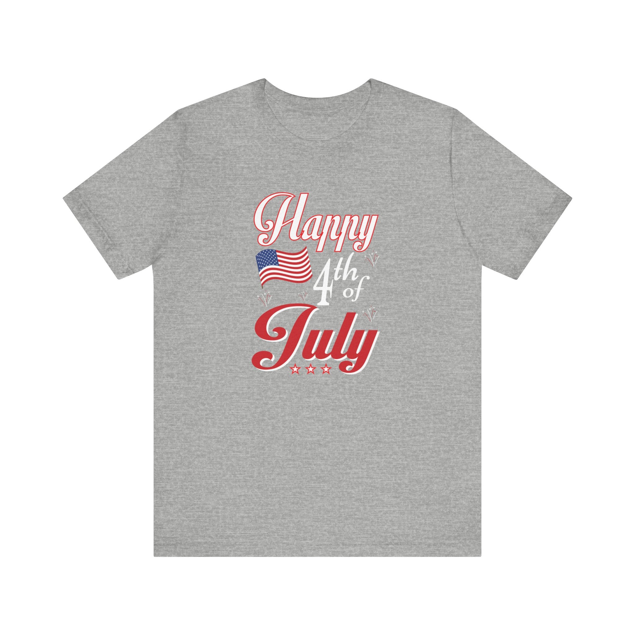 Happy 4th Of July Fireworks Unisex Short Sleeve Tee