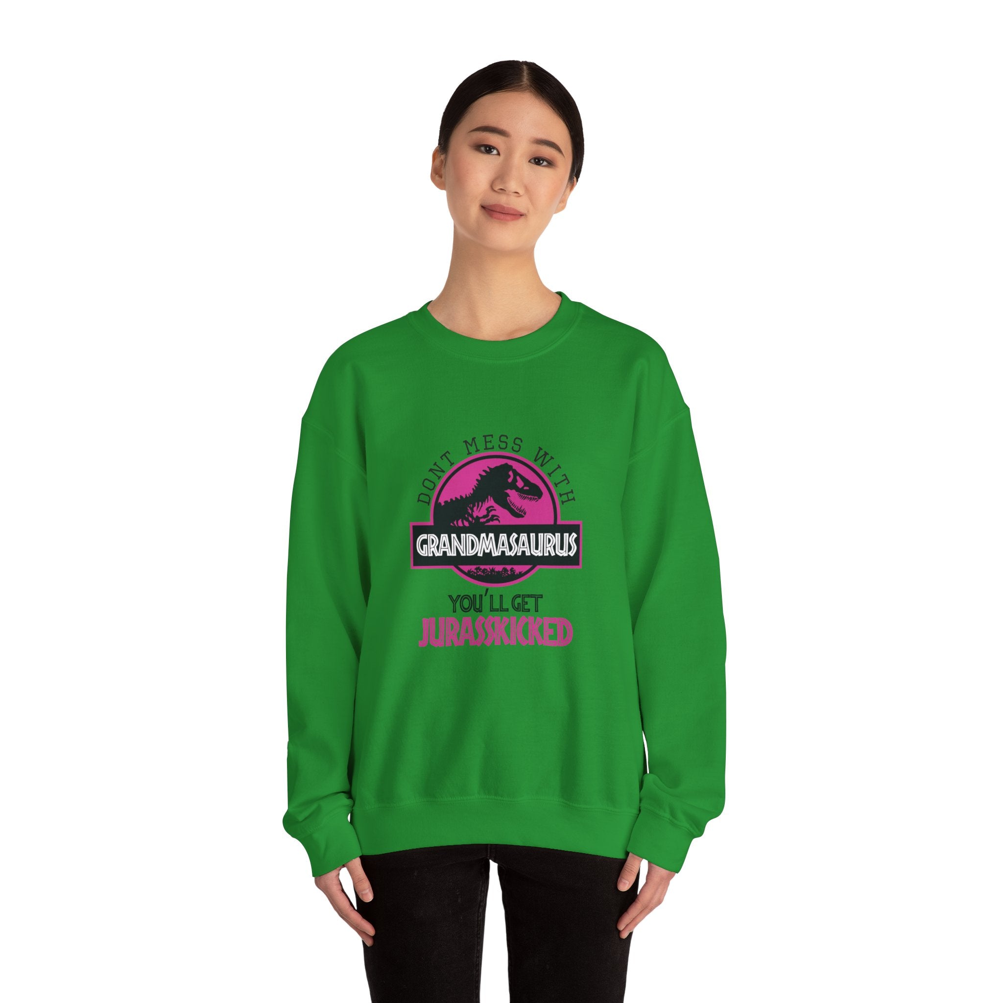 Dont Mess With Grandma Youll Get Jurasskicked Unisex Heavy Blend Crewneck Sweatshirt