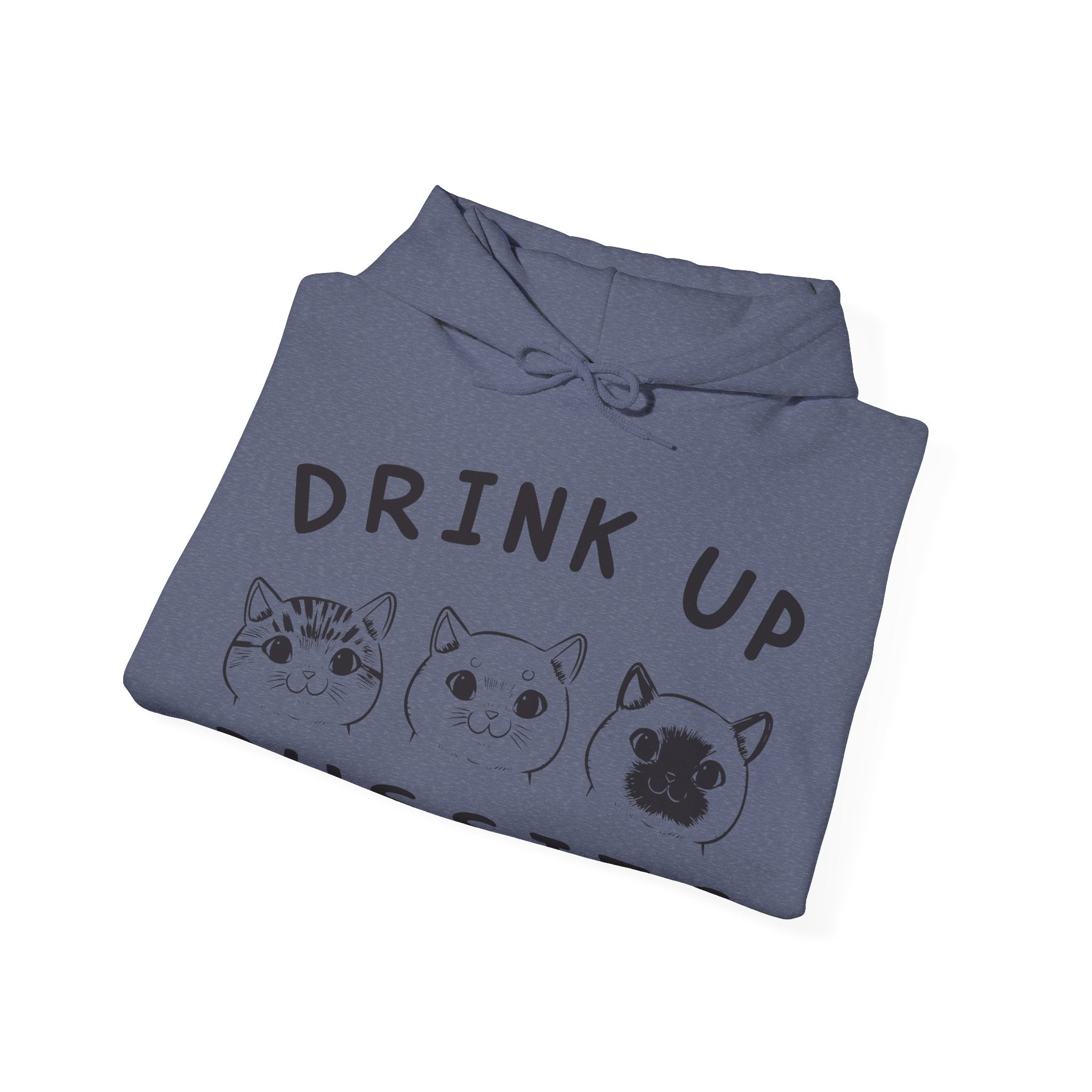 Drink Up Pussies Unisex Heavy Blend Hooded Sweatshirt for Ultimate Comfort and Style