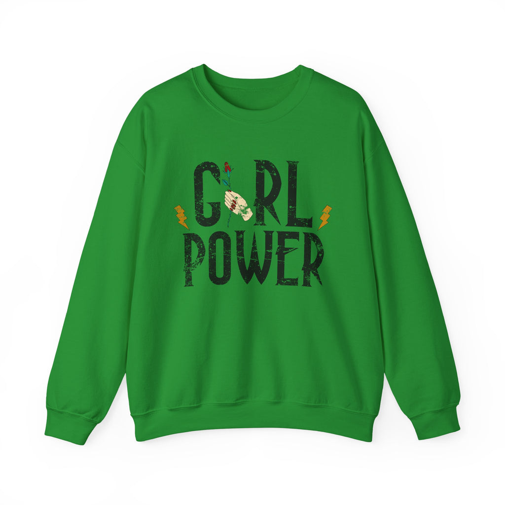 Girls Power Unisex Heavy Blend Crewneck Sweatshirt for Ultimate Comfort and Style