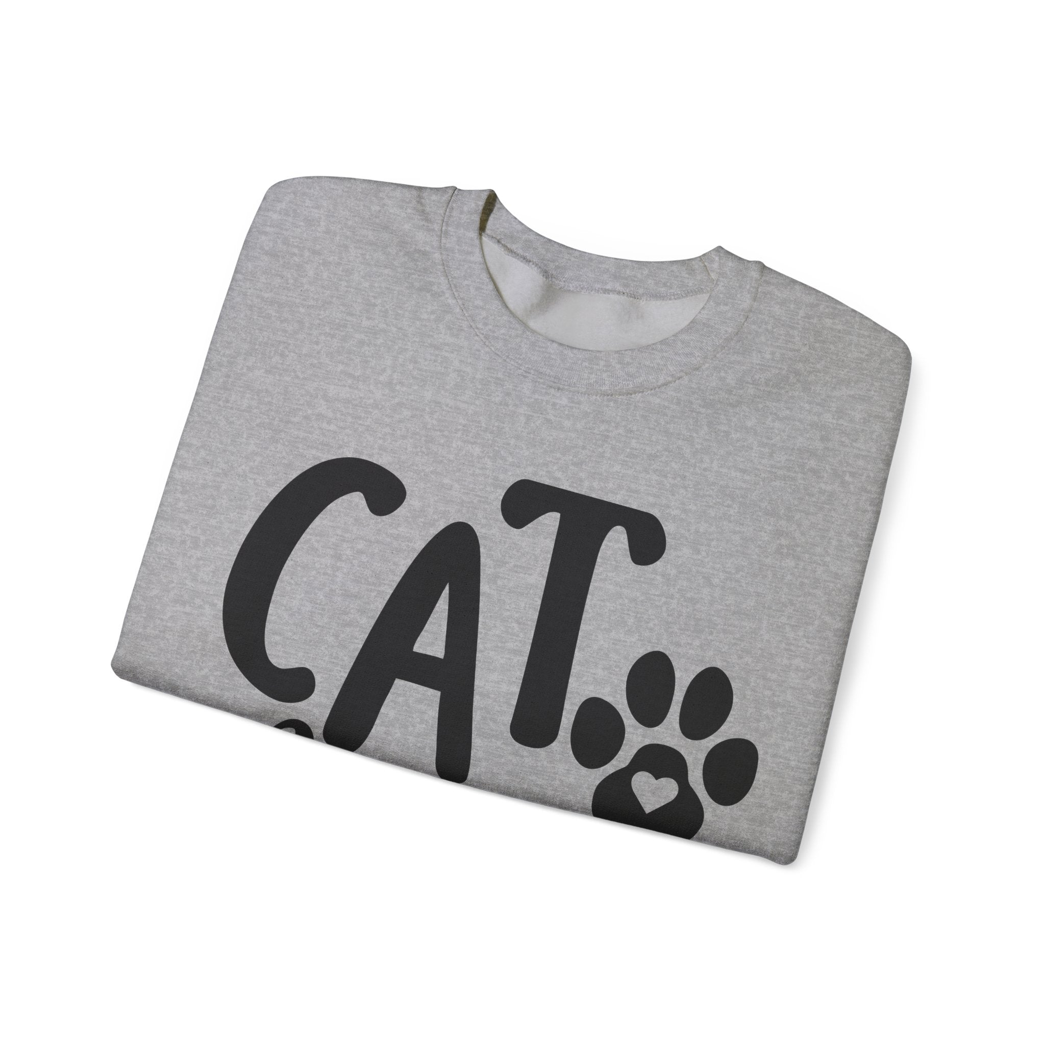 Cat Mama Unisex Heavy Blend Crewneck Sweatshirt for Ultimate Comfort