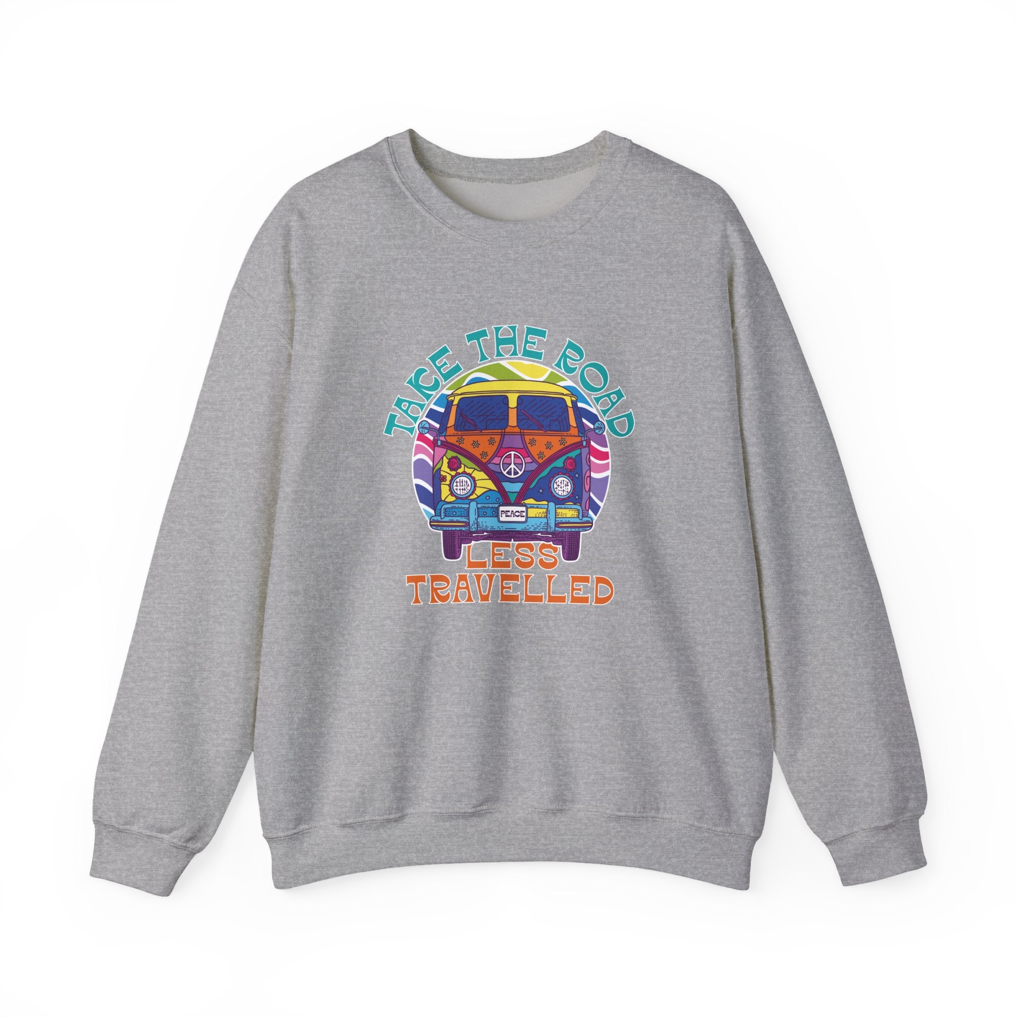Take The Road Less Travelled Unisex Heavy Blend Crewneck Sweatshirt