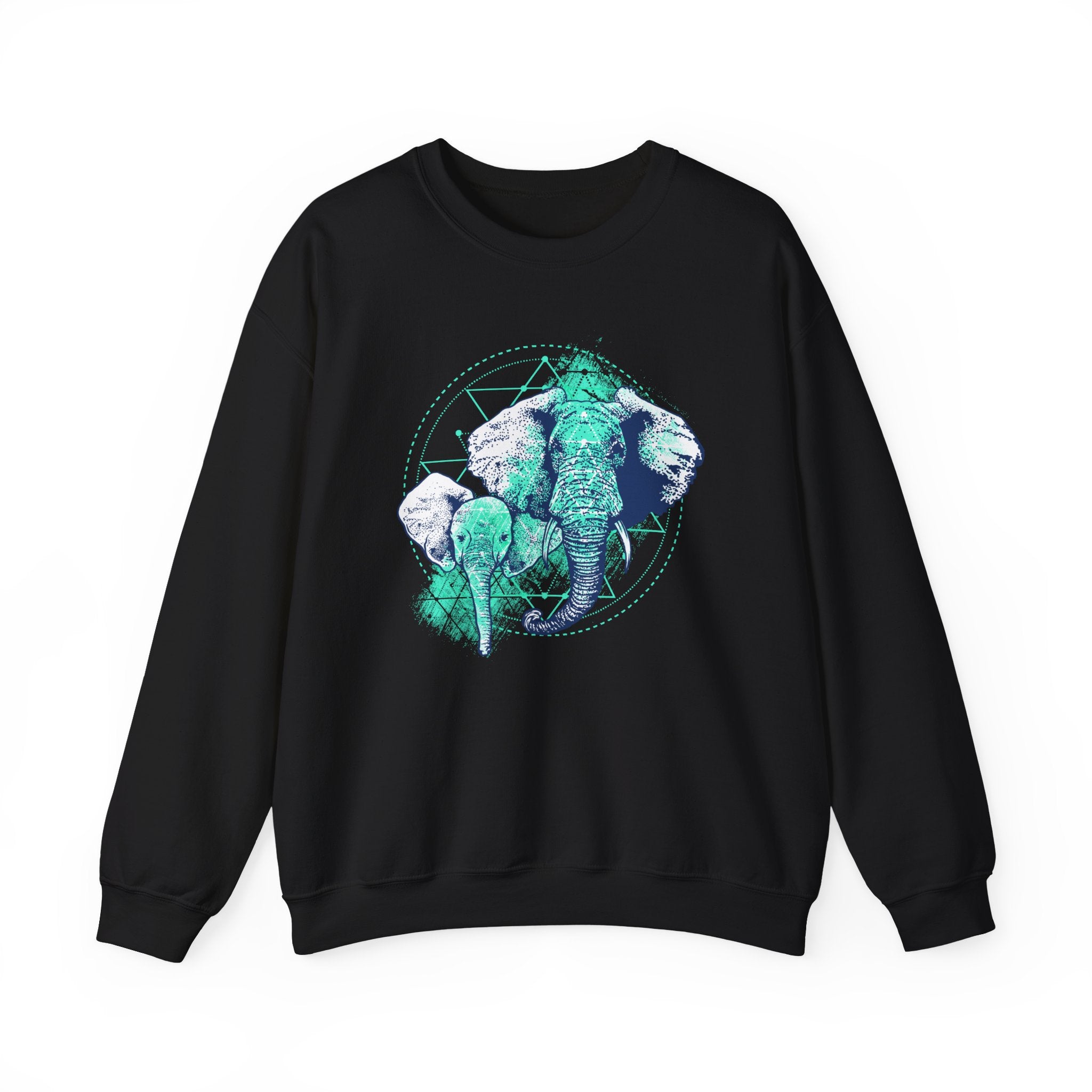 Elephant Unisex Heavy Blend Crewneck Sweatshirt for Comfort and Style