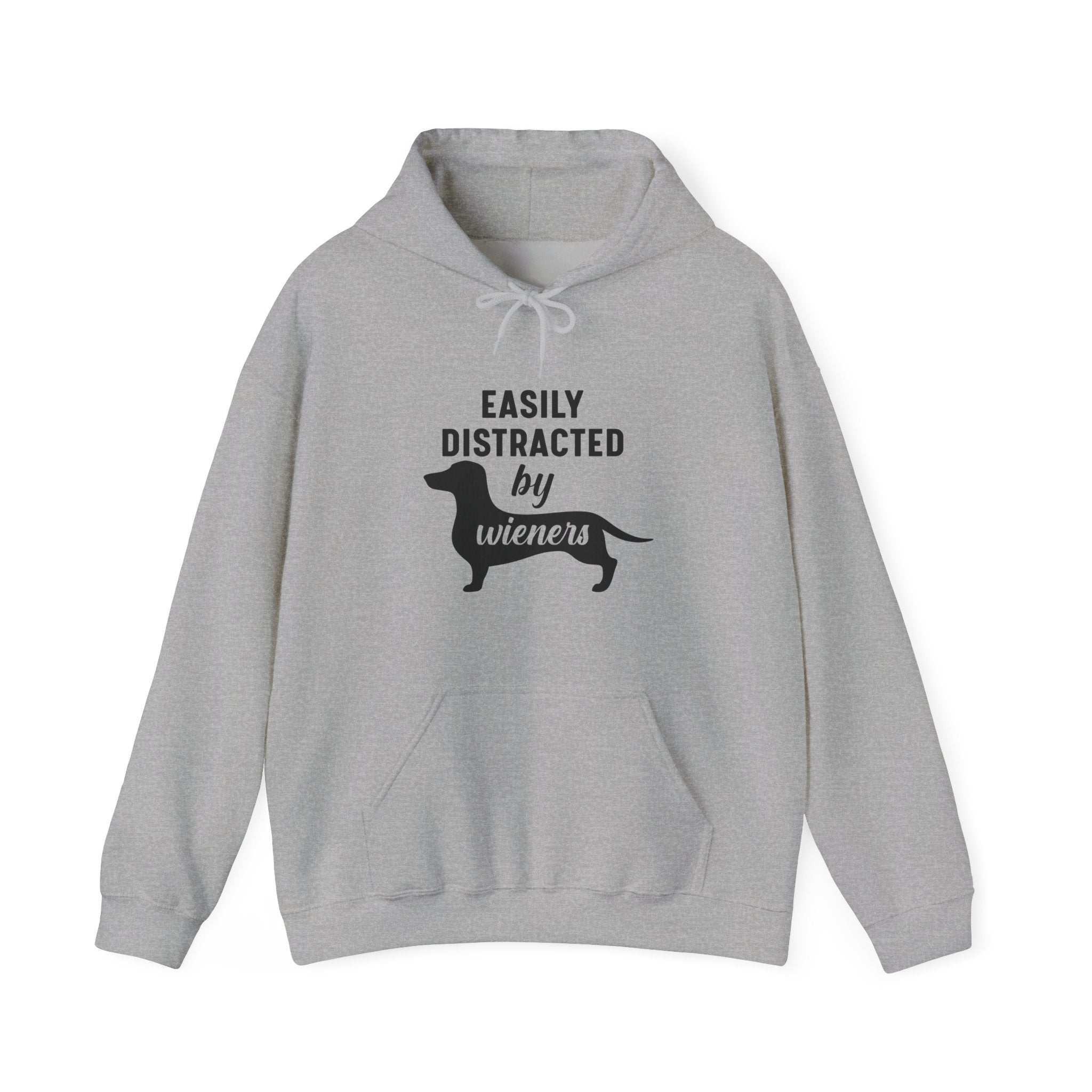 Easily Distracted By Wieners Unisex Heavy Blend Hooded Sweatshirt
