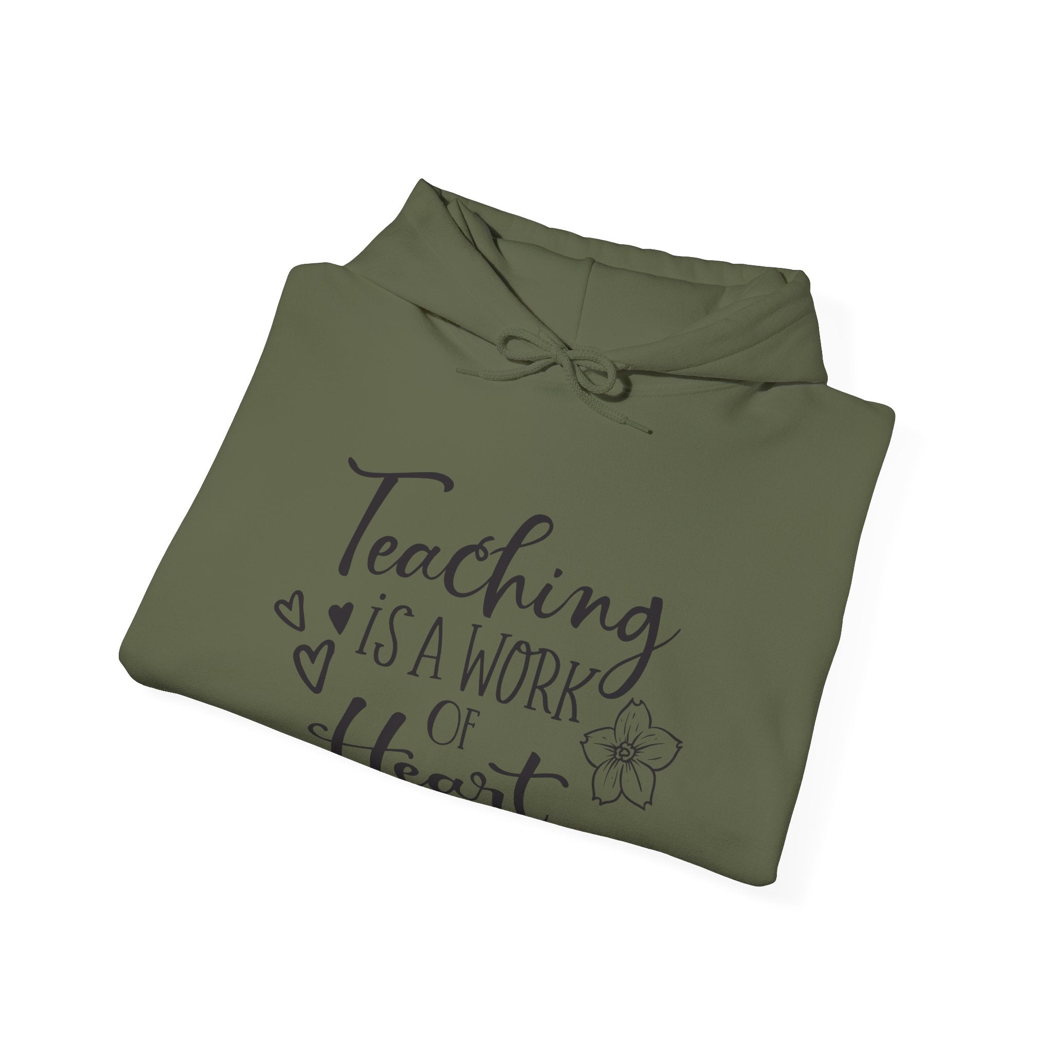 Teaching Is A Work Of The Heart Unisex Heavy Blend Hooded Sweatshirt