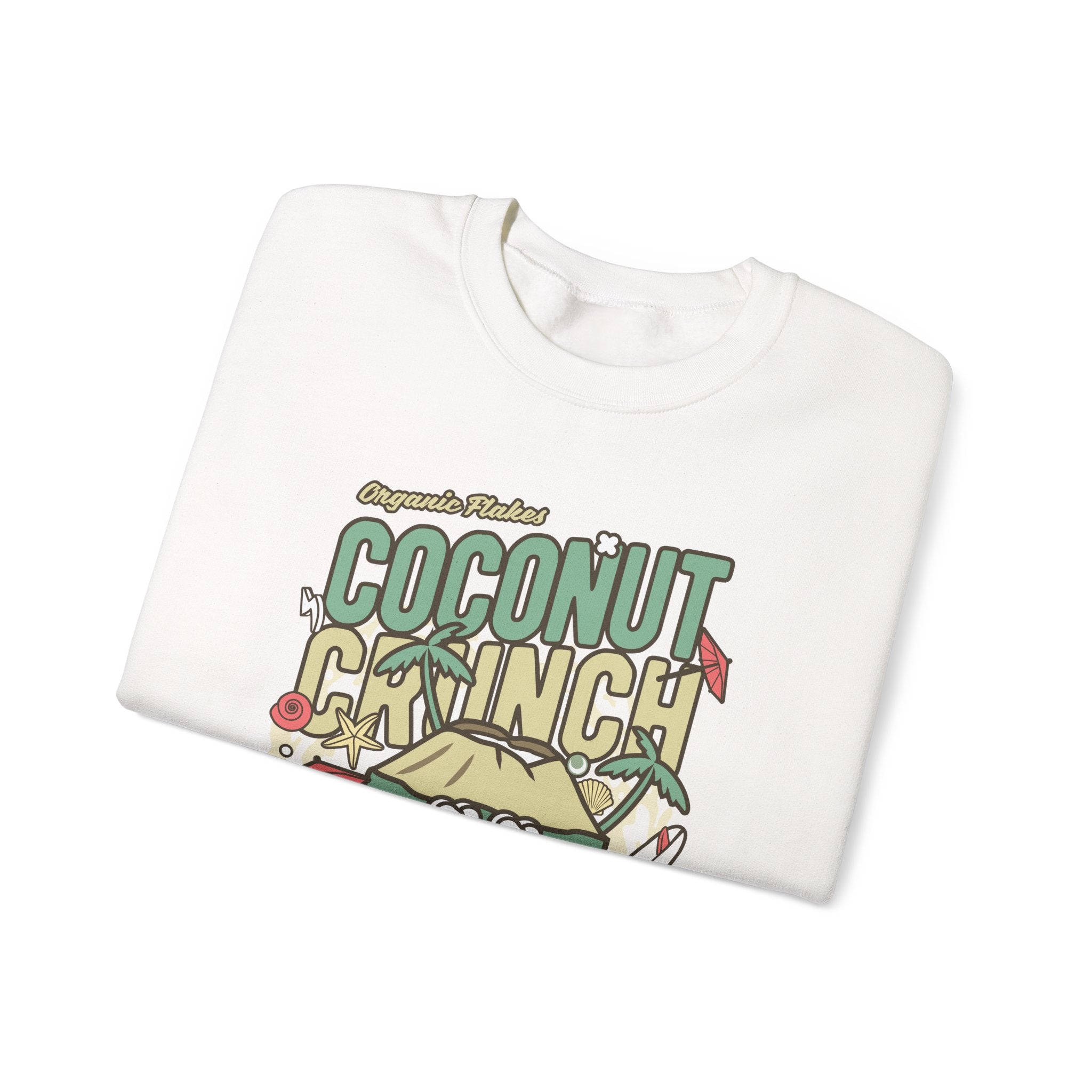 Coconut Crunch Unisex Heavy Blend Crewneck Sweatshirt for Ultimate Comfort