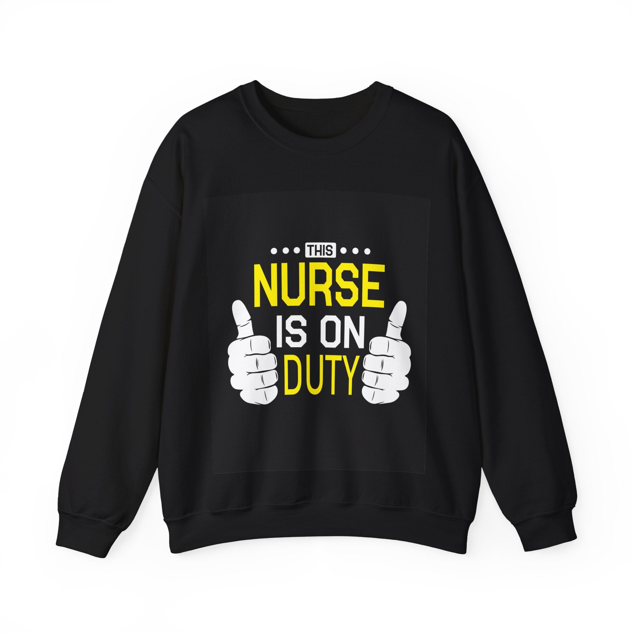 This Nurse Is On Duty Unisex Heavy Blend Crewneck Sweatshirt