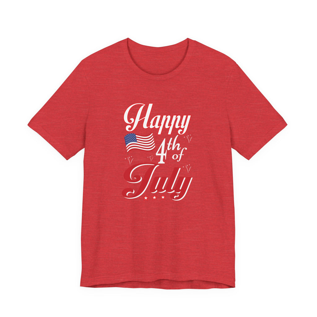Happy 4th Of July Fireworks Unisex Short Sleeve Tee