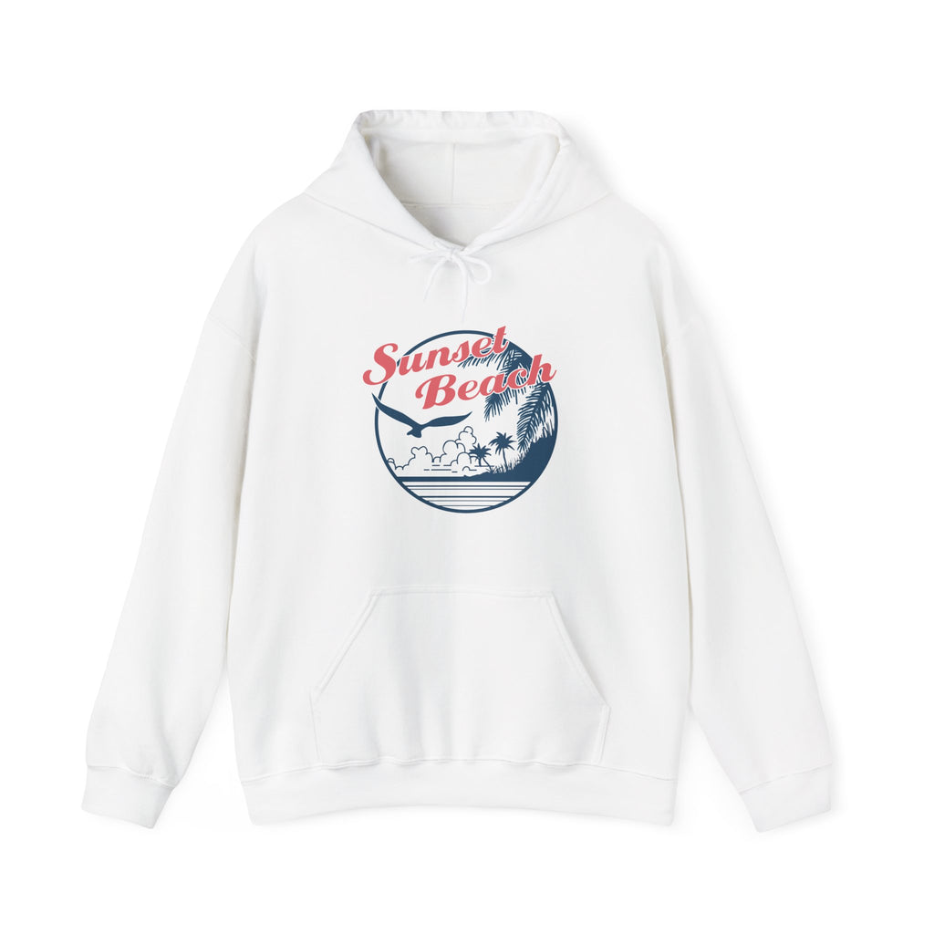 Sunset Beach Birds And Ocean Unisex Heavy Blend Hooded Sweatshirt