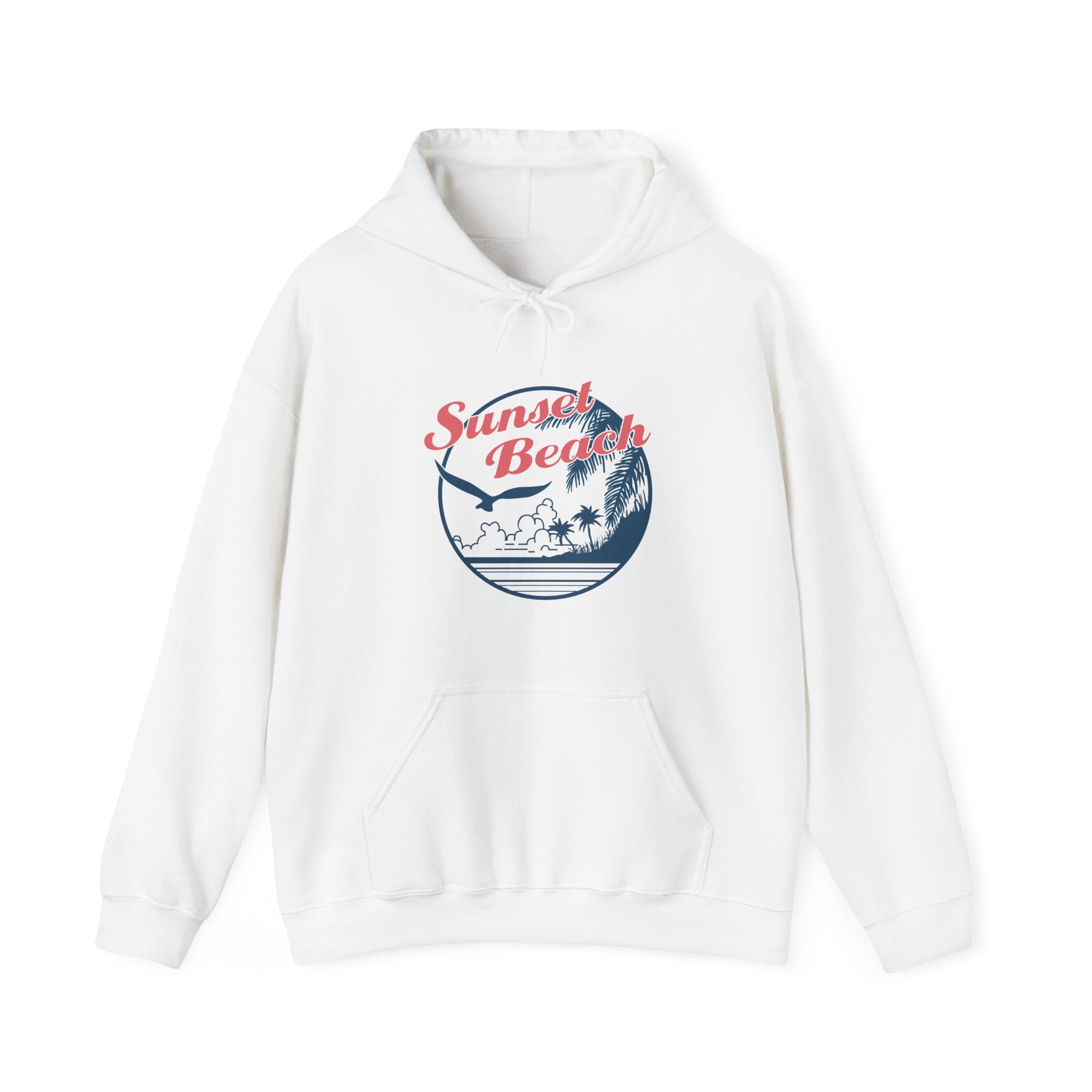 Sunset Beach Birds And Ocean Unisex Heavy Blend Hooded Sweatshirt