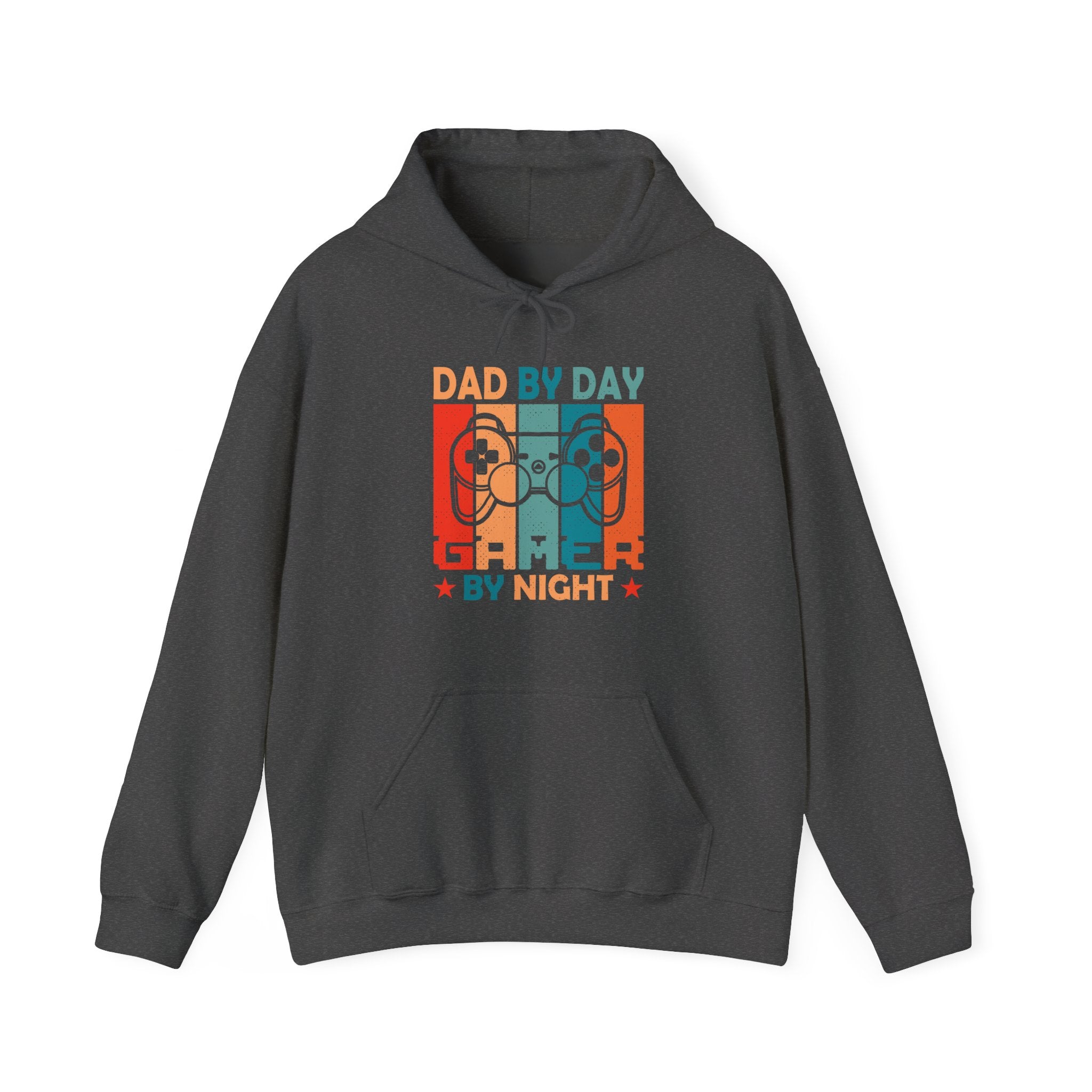 Dad By Day Gamer By Night Unisex Heavy Blend Hooded Sweatshirt