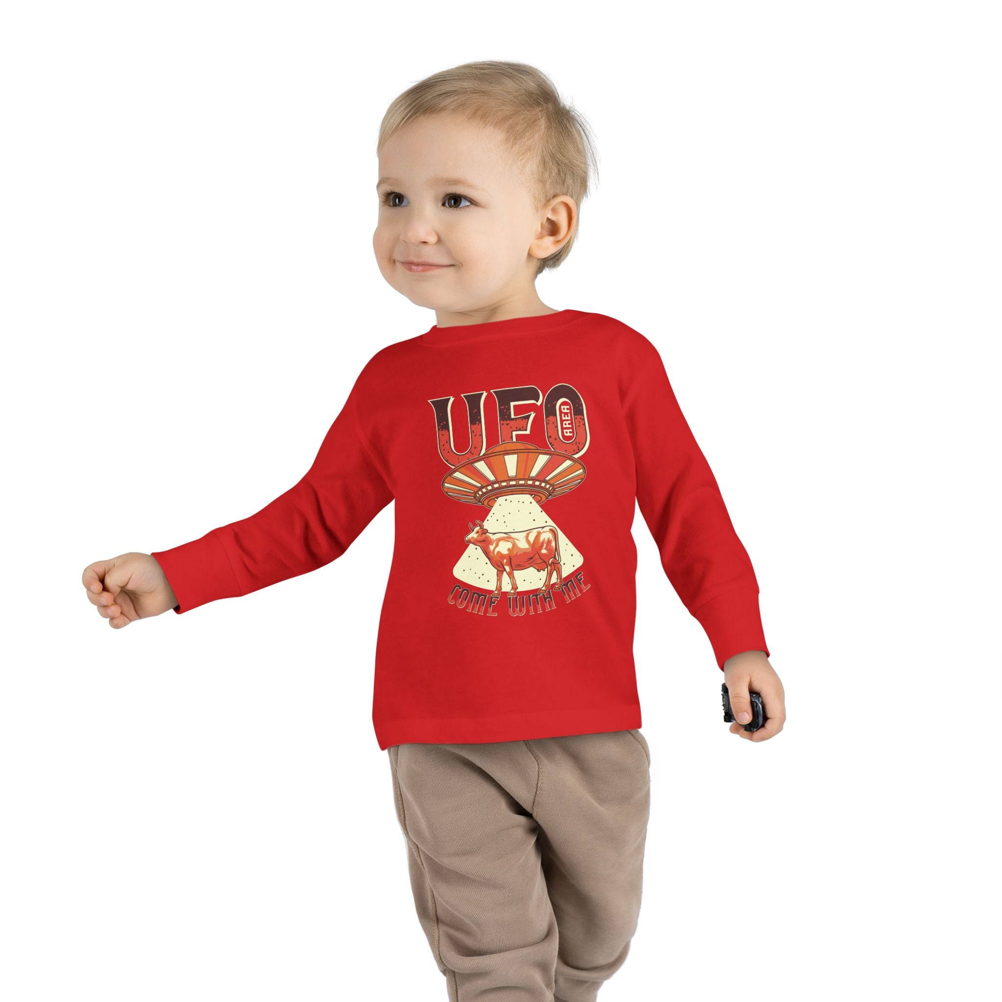 Custom Toddler Long Sleeve Tee 100 Percent Combed Ringspun Cotton