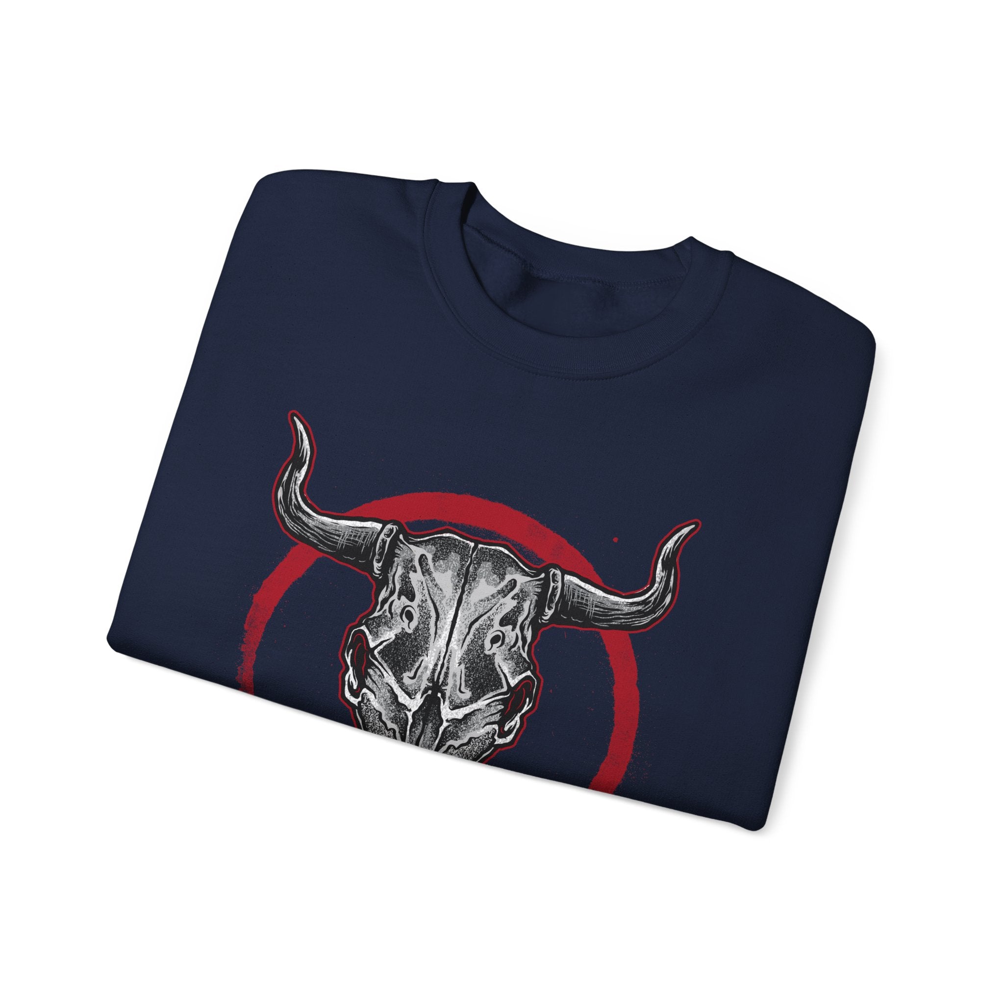 Bull Skull Unisex Heavy Blend Crewneck Sweatshirt for Ultimate Comfort and Style