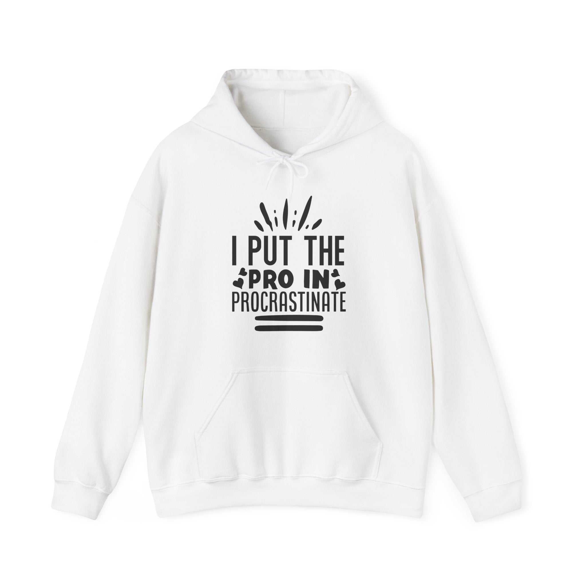 I Put The Pro In Procrastinate Unisex Heavy Blend Hooded Sweatshirt