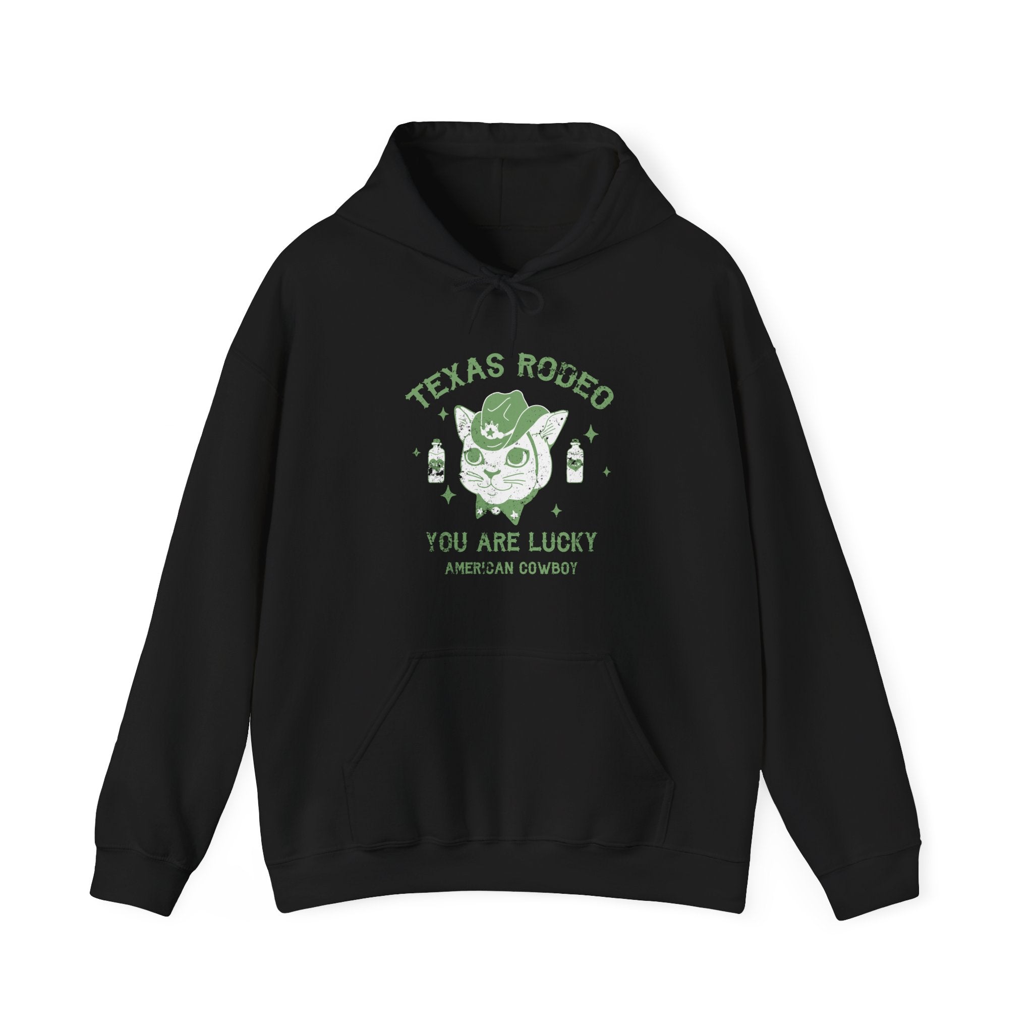 Texas Rodeo You Are Lucky American Cowboy Unisex Heavy Blend Hooded Sweatshirt