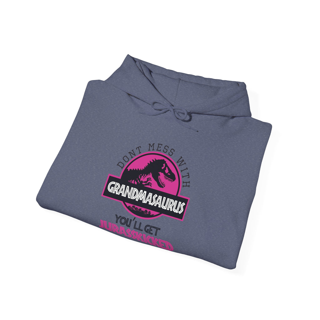 Dont Mess With Grandma Youll Get Jurasskicked Unisex Heavy Blend Hooded Sweatshirt