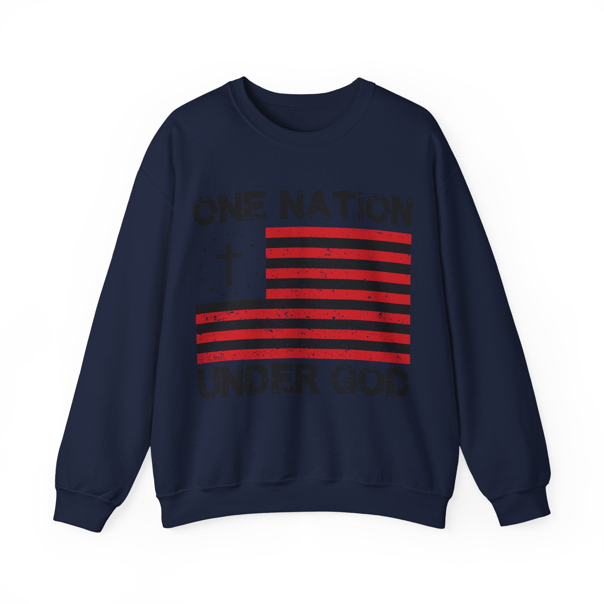 One Nation Under God Unisex Heavy Blend Crewneck Sweatshirt