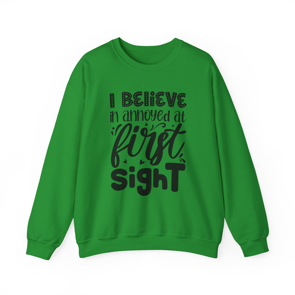 I Believe In Annoyed At First Sight Unisex Heavy Blend Crewneck Sweatshirt