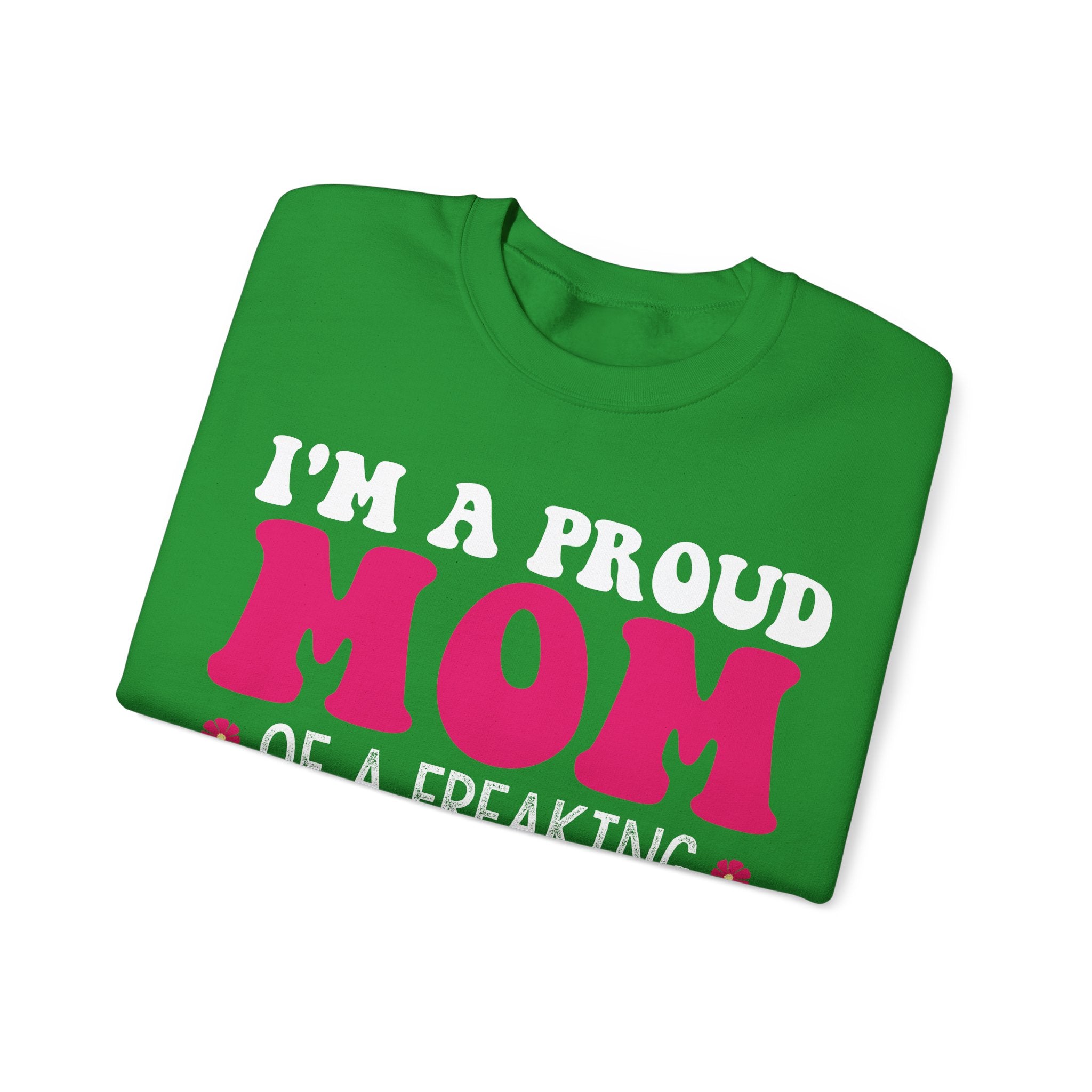 Proud Mom of an Awesome Daughter Unisex Heavy Blend Crewneck Sweatshirt