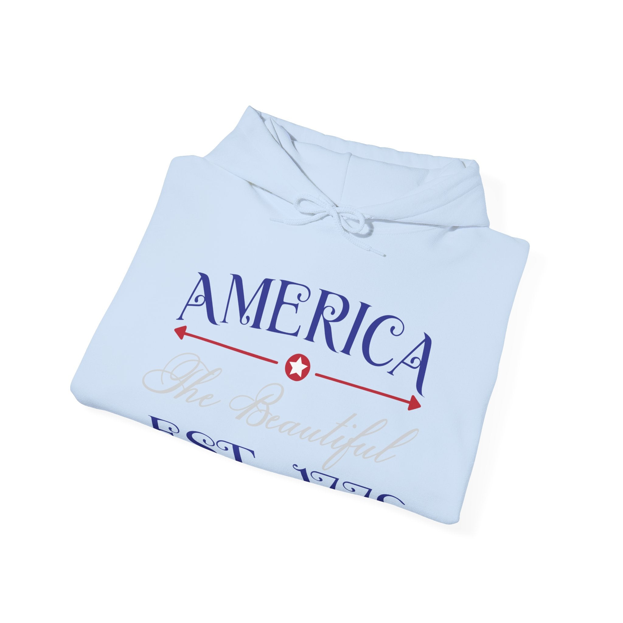 America The Beautiful EST 1776 Unisex Heavy Blend Hooded Sweatshirt