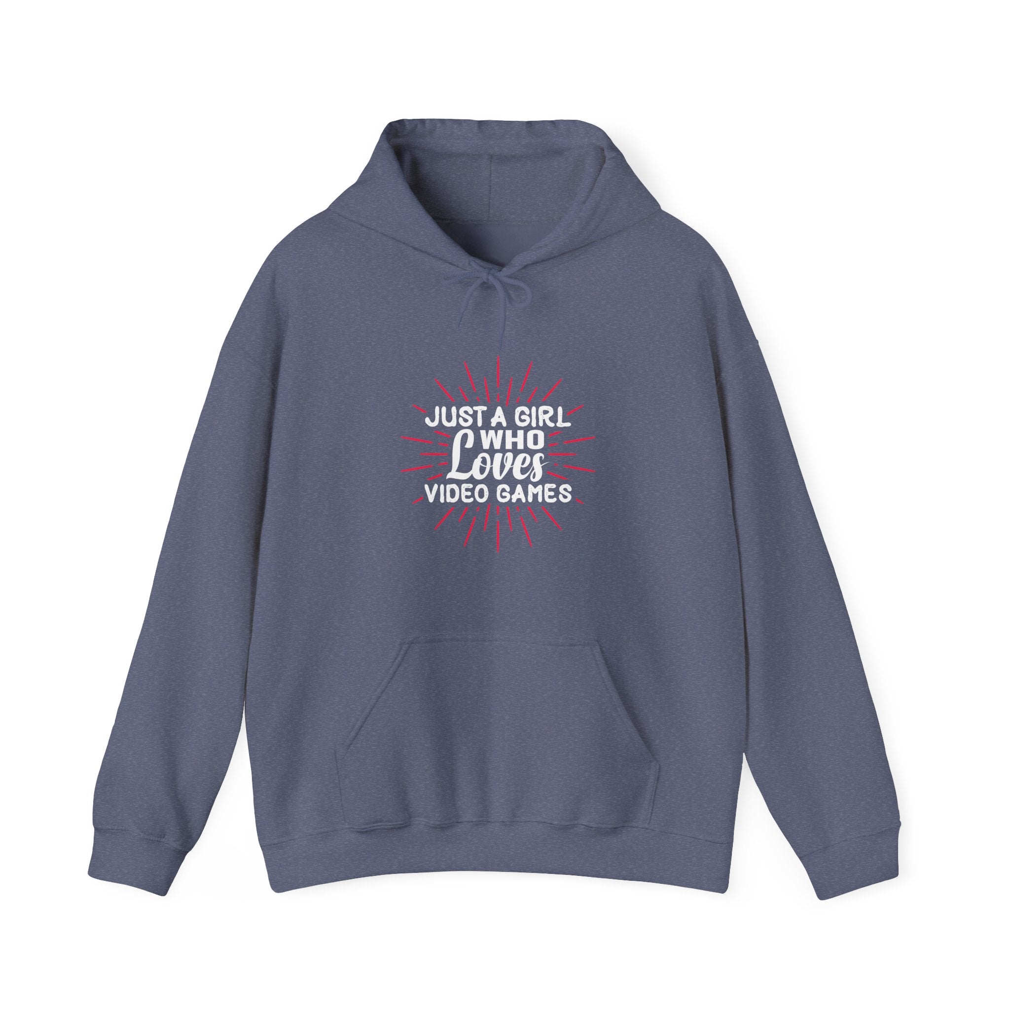 Just A Girl Who Loves Video Games Unisex Heavy Blend Hooded Sweatshirt