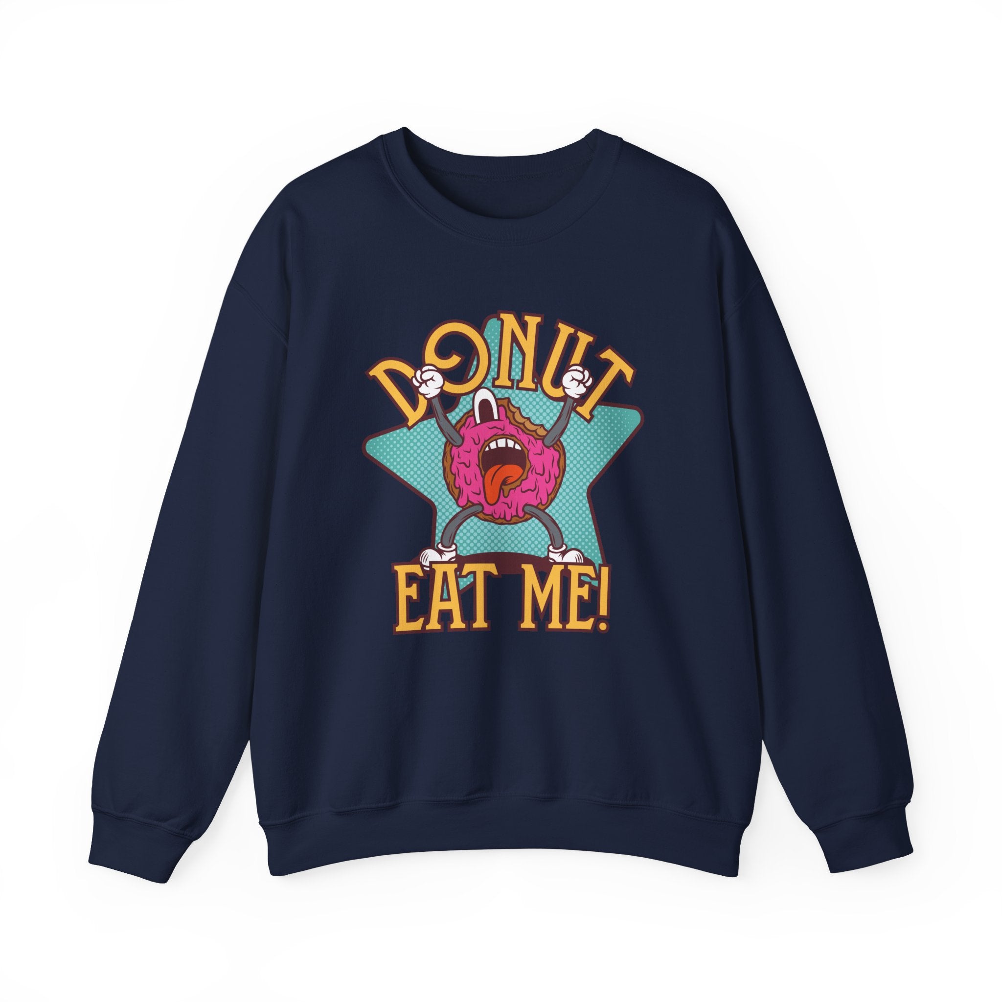 Donut Eat Me Unisex Heavy Blend Crewneck Sweatshirt for Ultimate Comfort