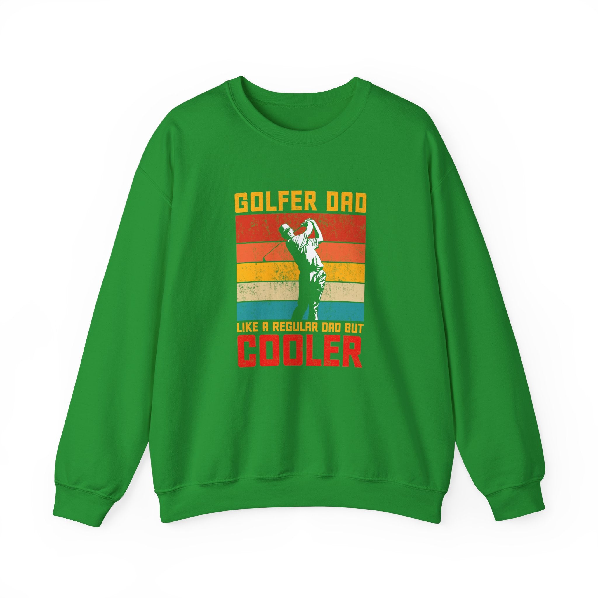 Golfer Dad Like A Regular Dad But Cooler Unisex Heavy Blend Crewneck Sweatshirt