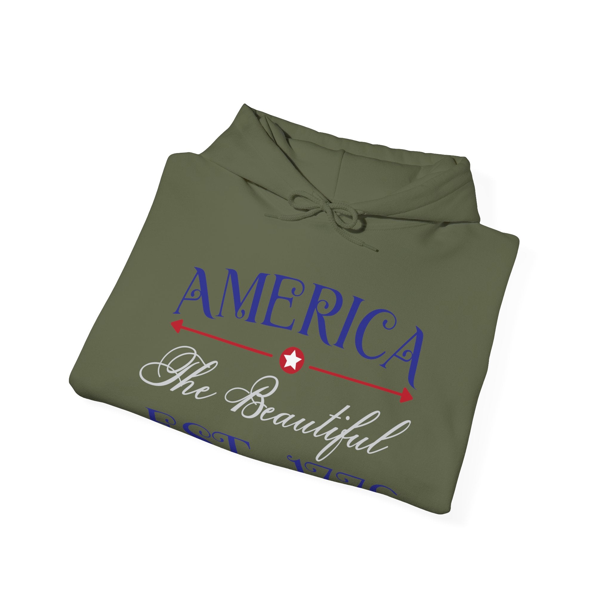 America The Beautiful EST 1776 Unisex Heavy Blend Hooded Sweatshirt