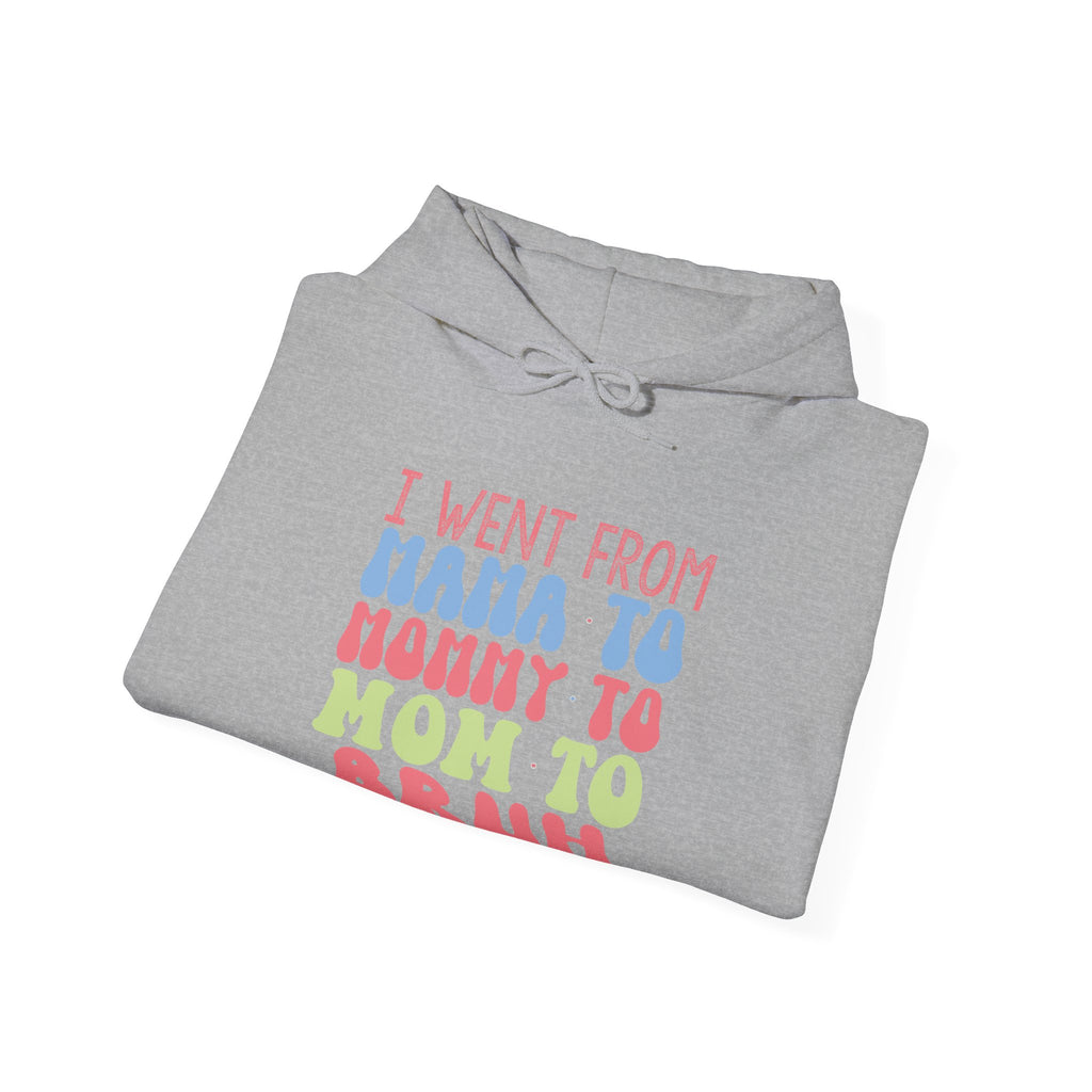 I Went From Mama To Mommy To Mom To Bruh Unisex Heavy Blend Hooded Sweatshirt