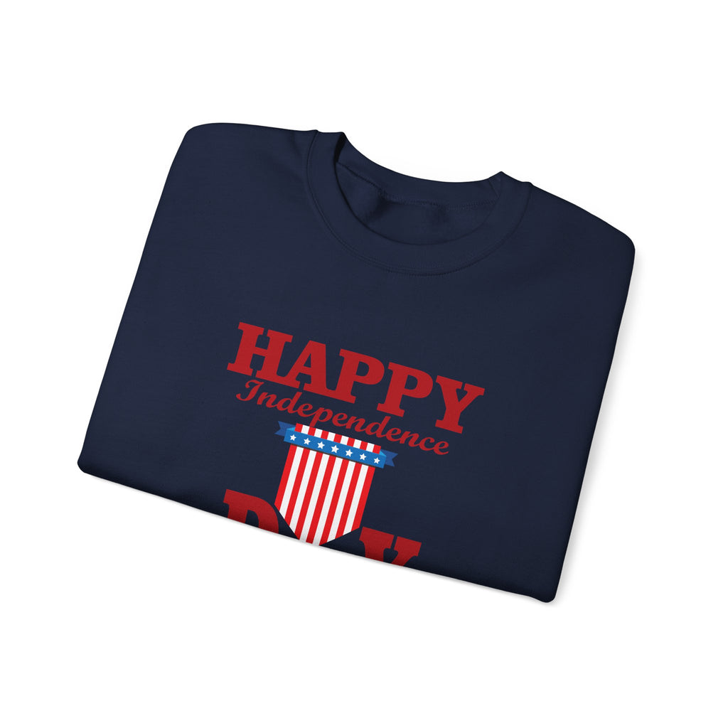 Happy Independence Day Unisex Heavy Blend Crewneck Sweatshirt for Ultimate Comfort