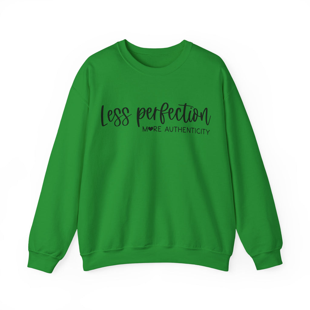 Less Perfection More Authenticity Unisex Heavy Blend Crewneck Sweatshirt