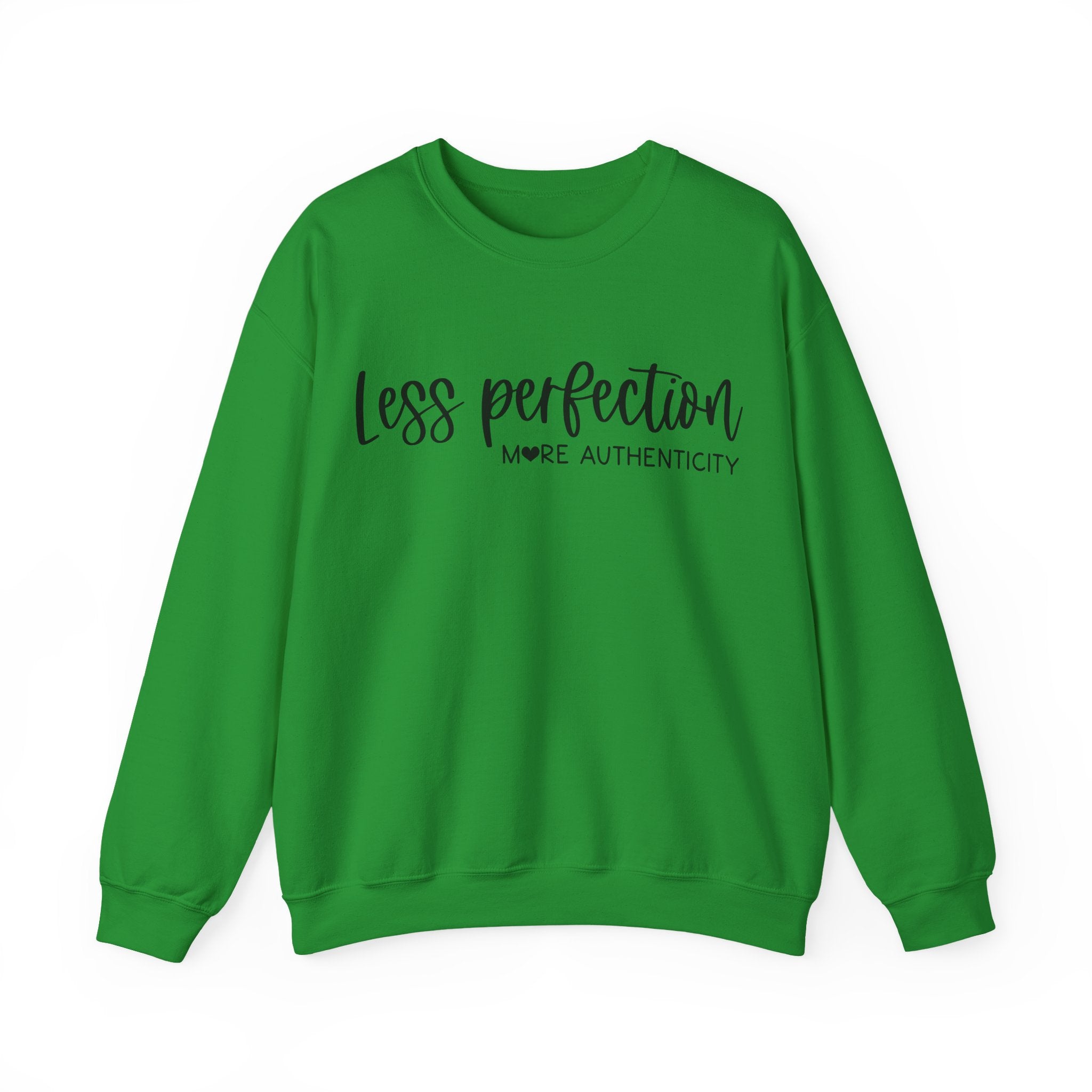 Less Perfection More Authenticity Unisex Heavy Blend Crewneck Sweatshirt