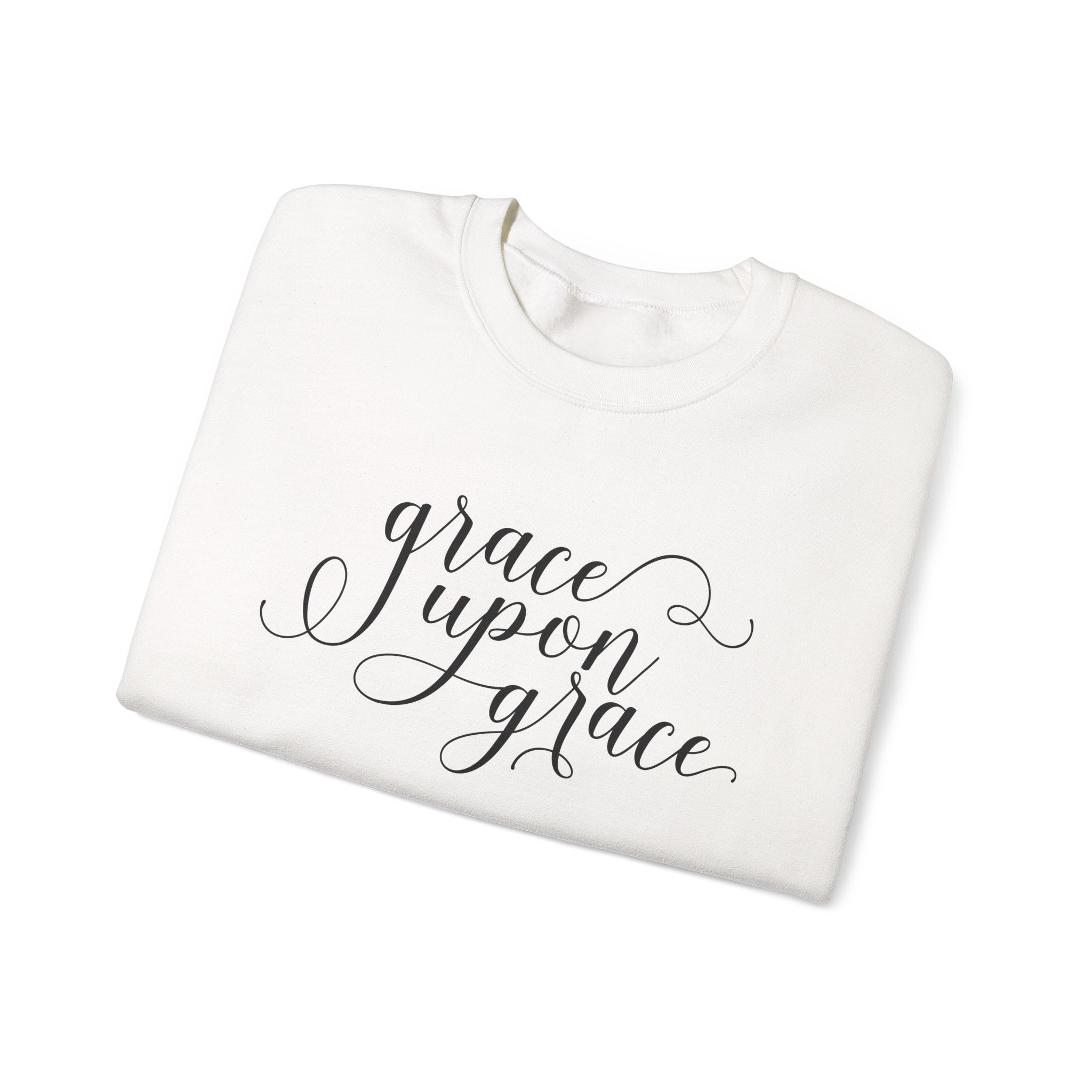 Grace Upon Grace Unisex Heavy Blend Crewneck Sweatshirt for Ultimate Comfort