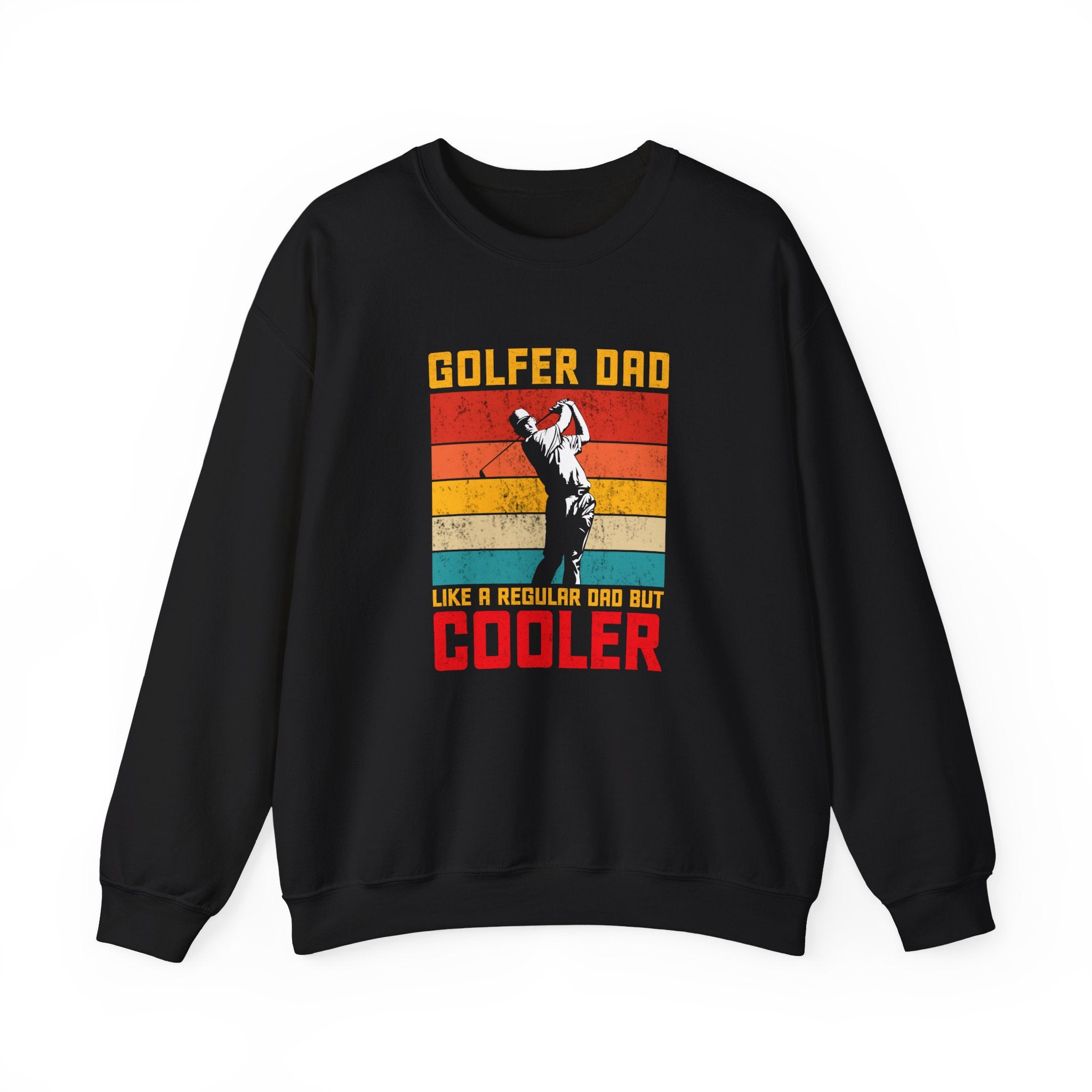 Golfer Dad Like A Regular Dad But Cooler Unisex Heavy Blend Crewneck Sweatshirt
