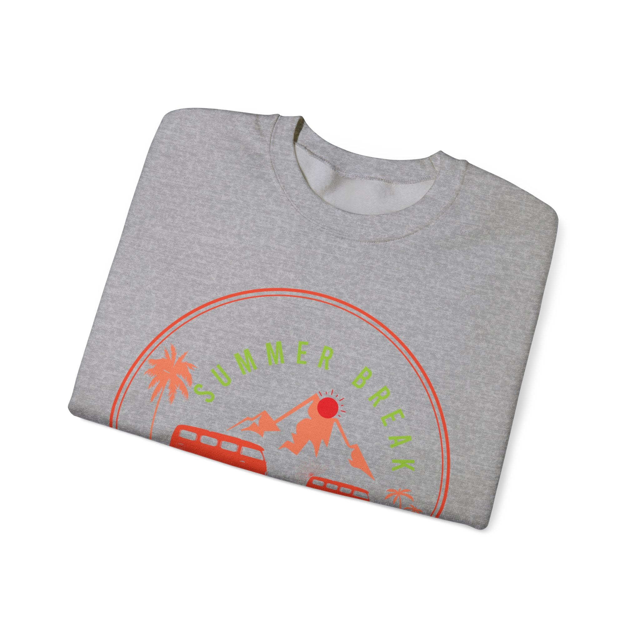 Summer Break Adventure Camp Unisex Heavy Blend Crewneck Sweatshirt