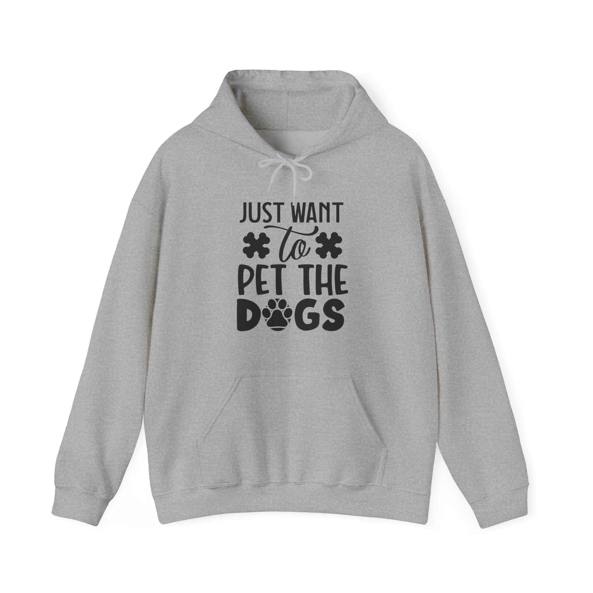 Just Want To Pet The Dogs Unisex Heavy Blend Hooded Sweatshirt