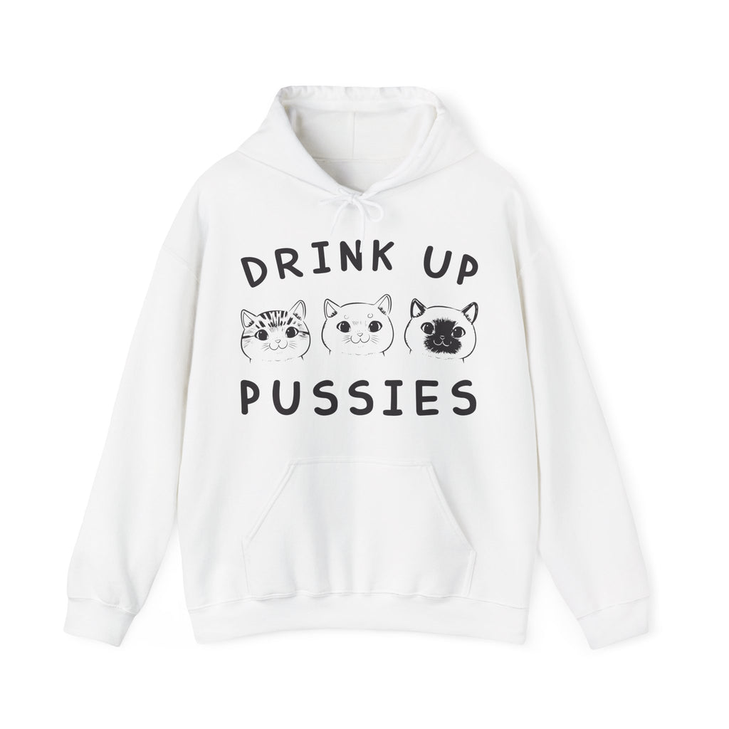 Drink Up Pussies Unisex Heavy Blend Hooded Sweatshirt for Ultimate Comfort and Style